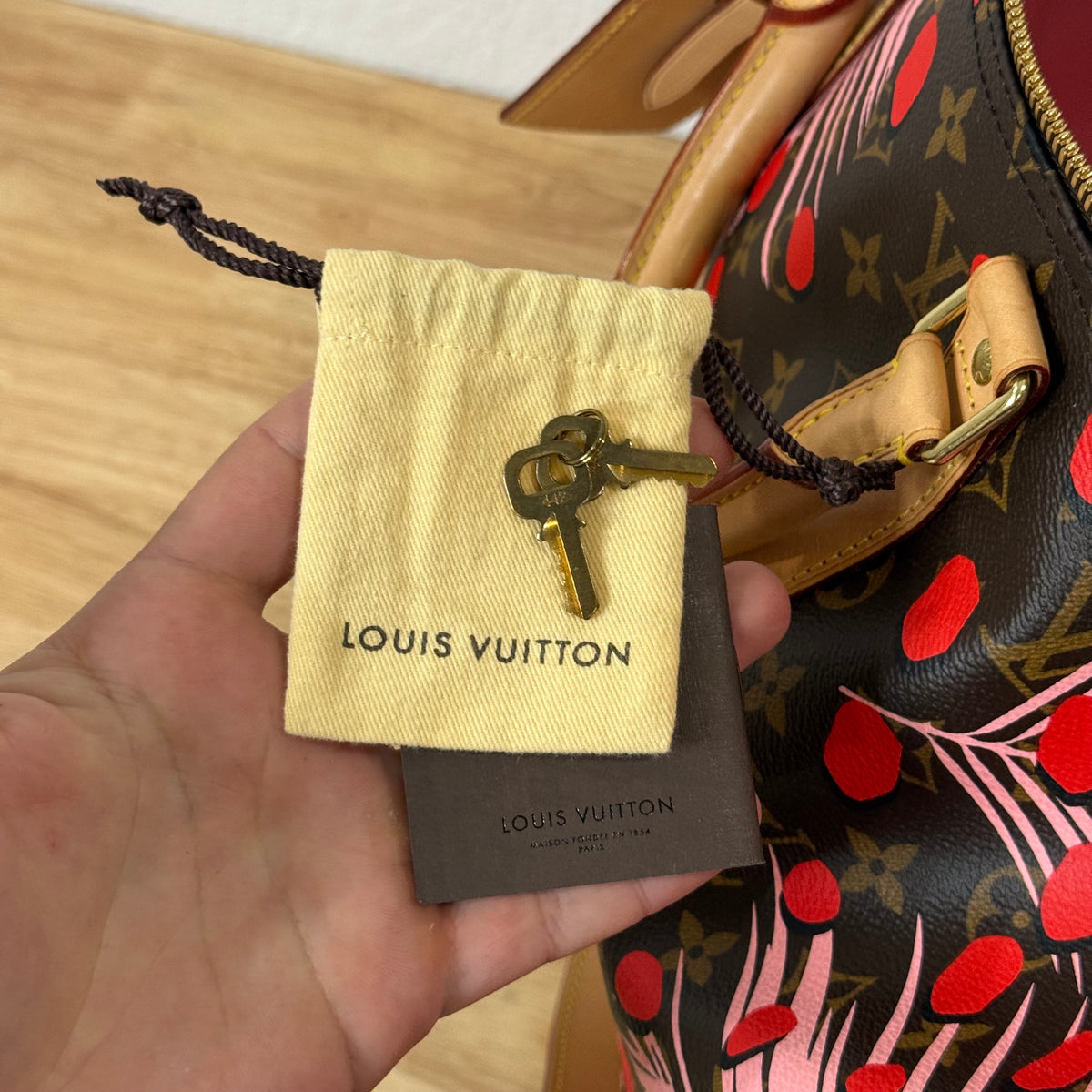 Louis Vuitton Keepall Bandouliere Duffle Bag Monogram Jungle 50