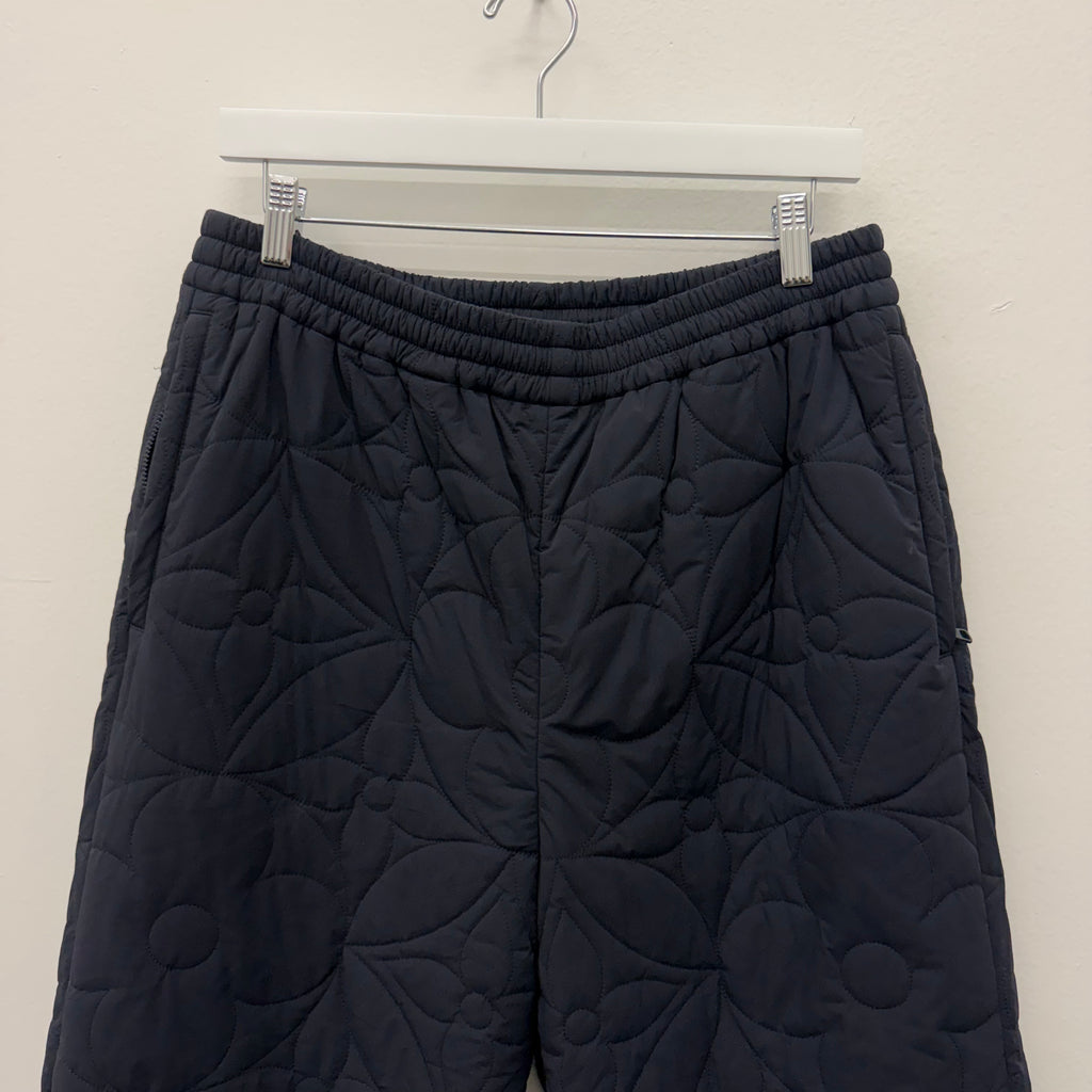 Louis Vuitton Black Flower Monogram Track Pants - Size 40 (US 30)