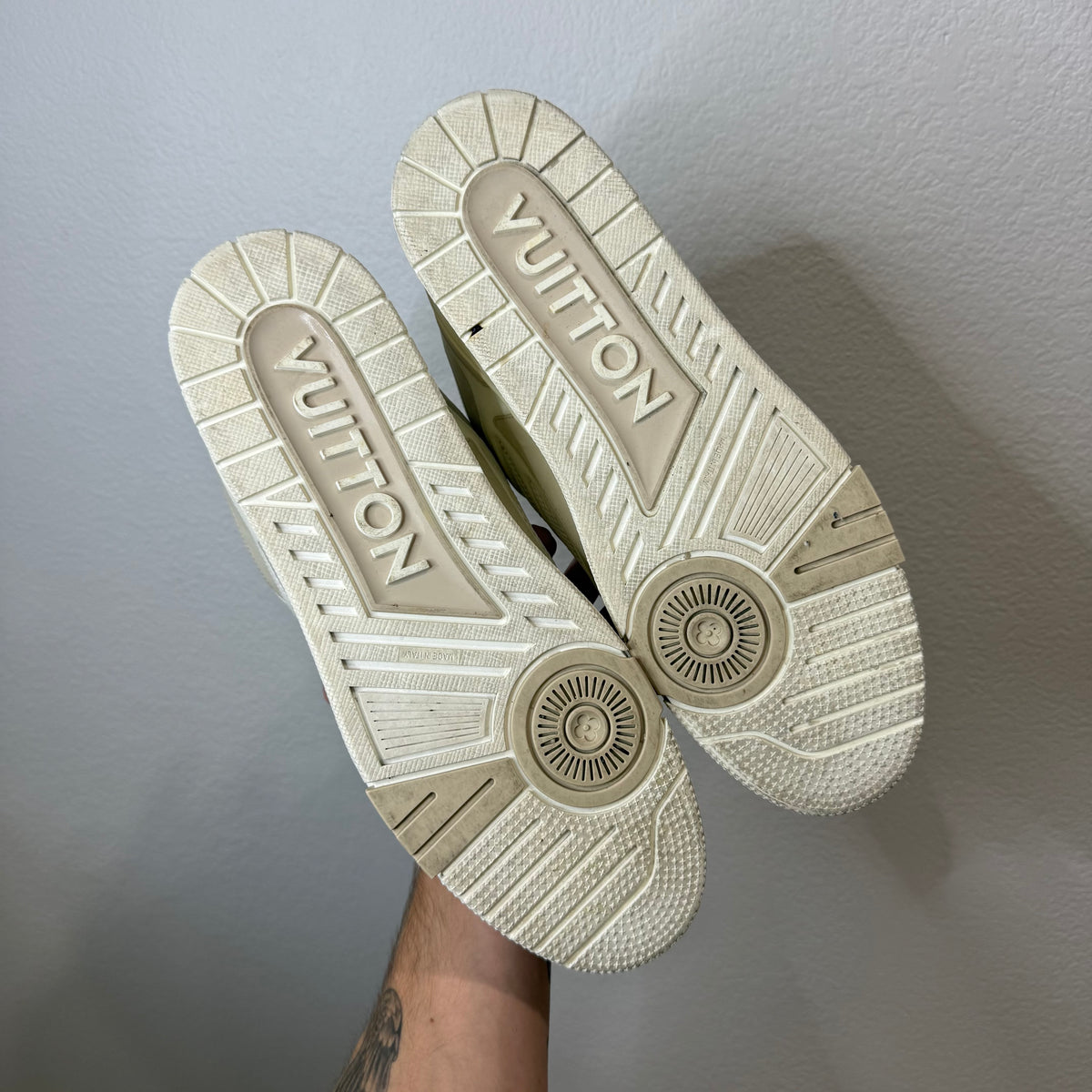 Louis Vuitton Skate Sneakers Cream - Size LV 12 (US 13)