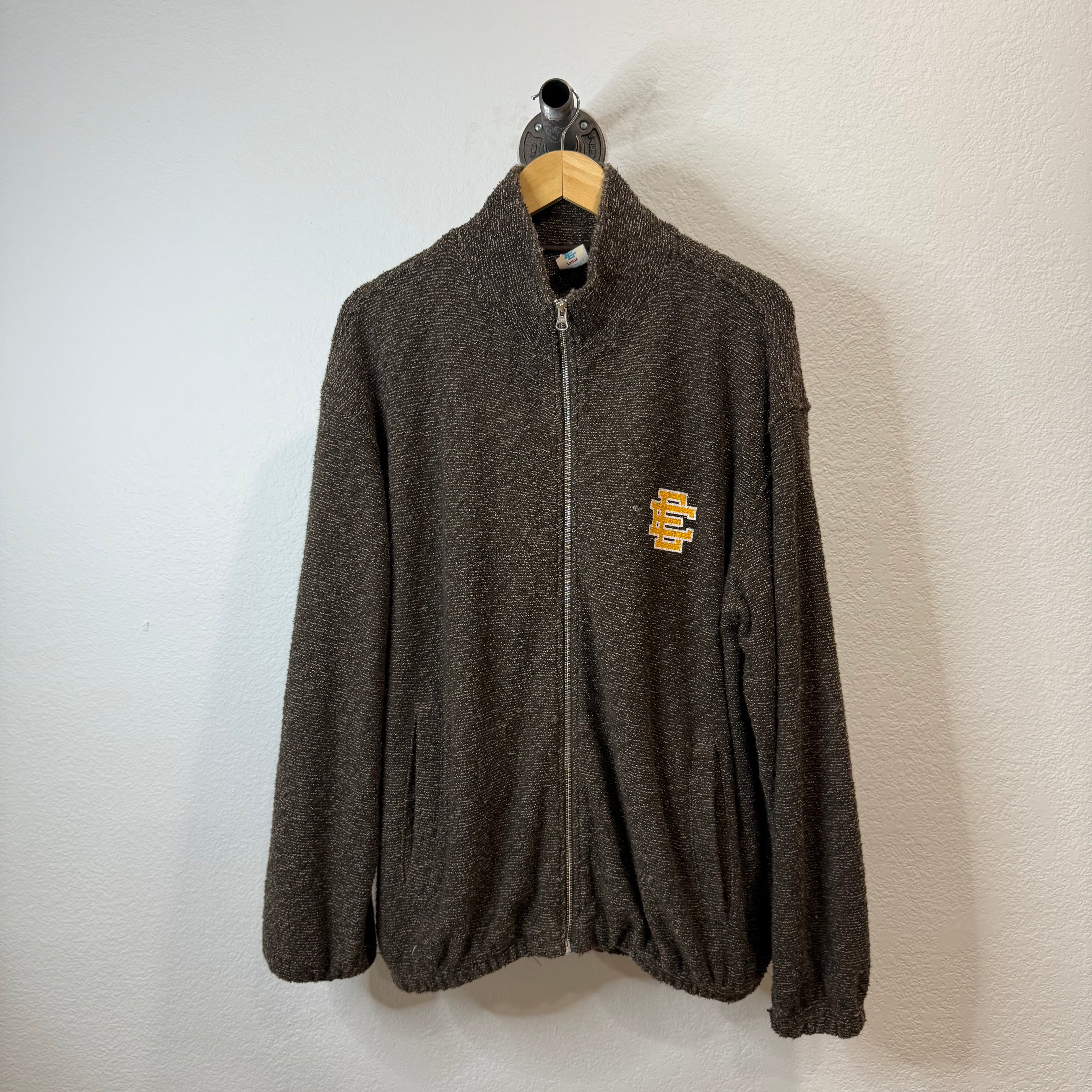 Eric Emanuel EE Boucle Jacket Brown Yellow - Size L
