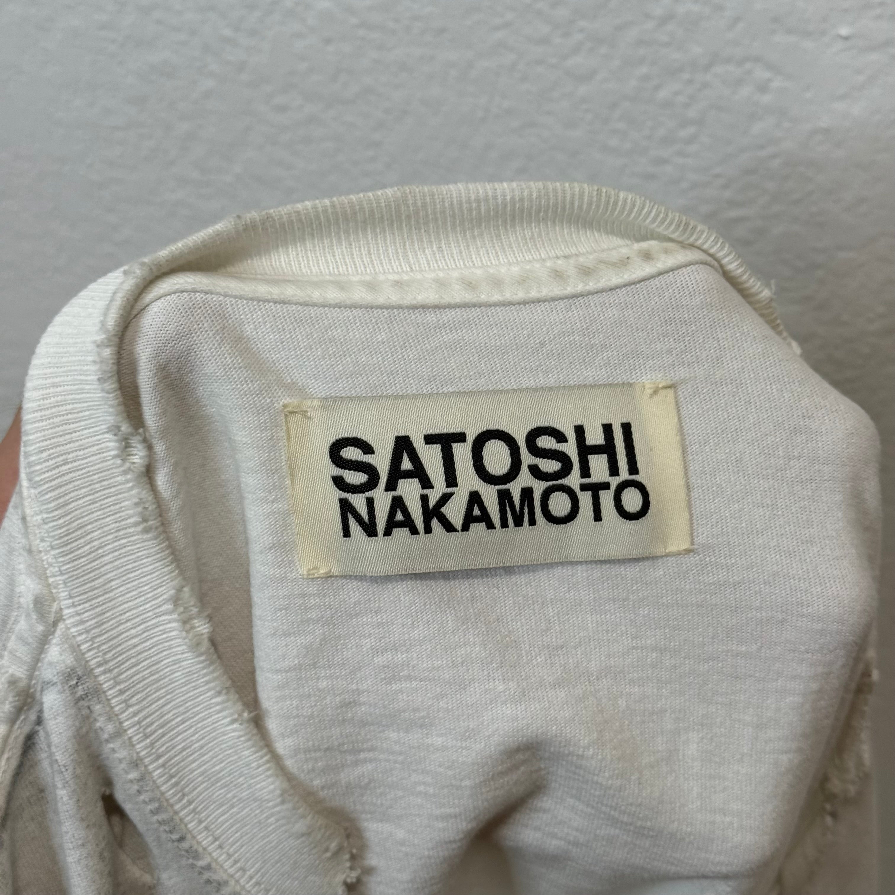 Satoshi Nakamoto Distressed Luke T-Shirt - Size L