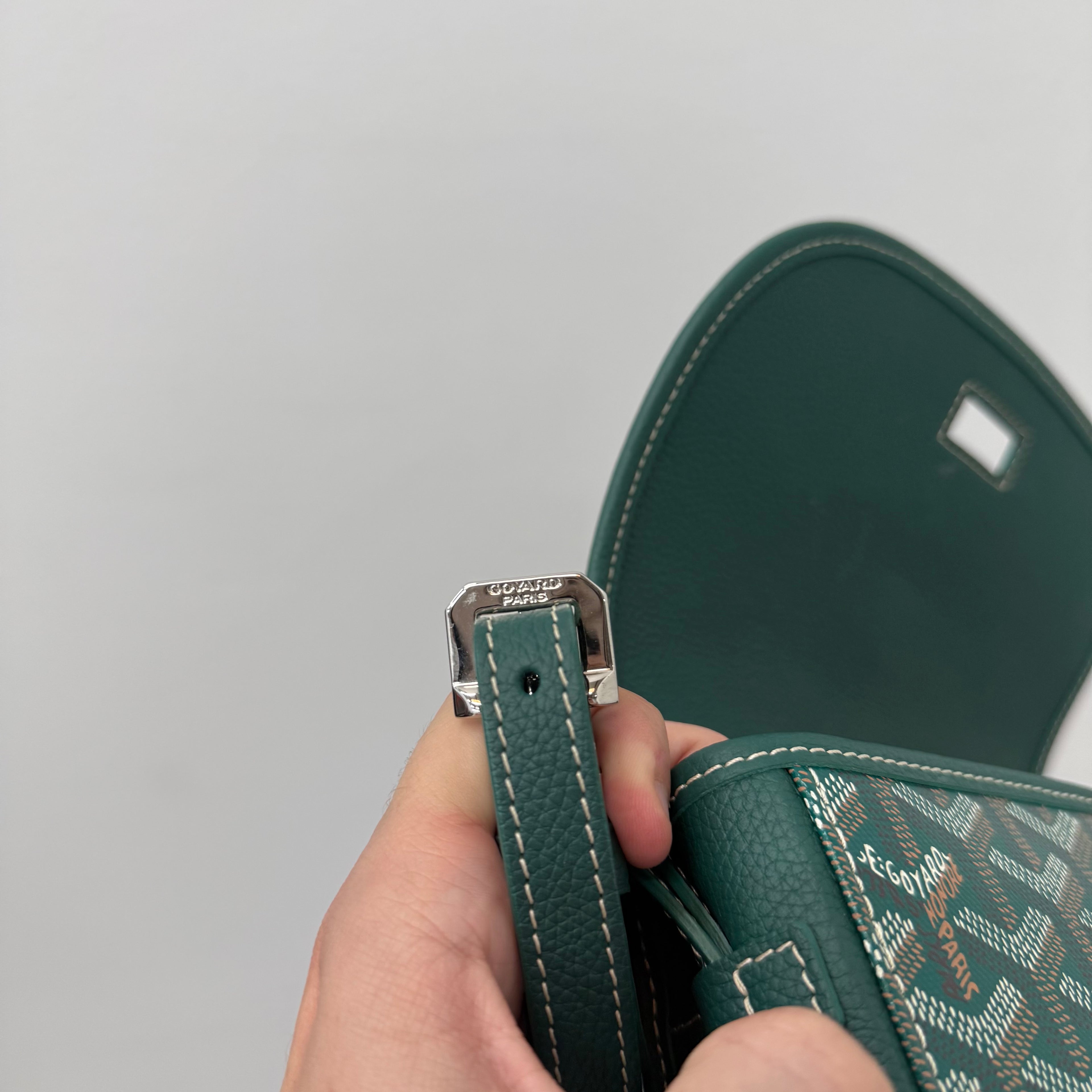 Goyard Belvedere MM Messenger Sidebag Green