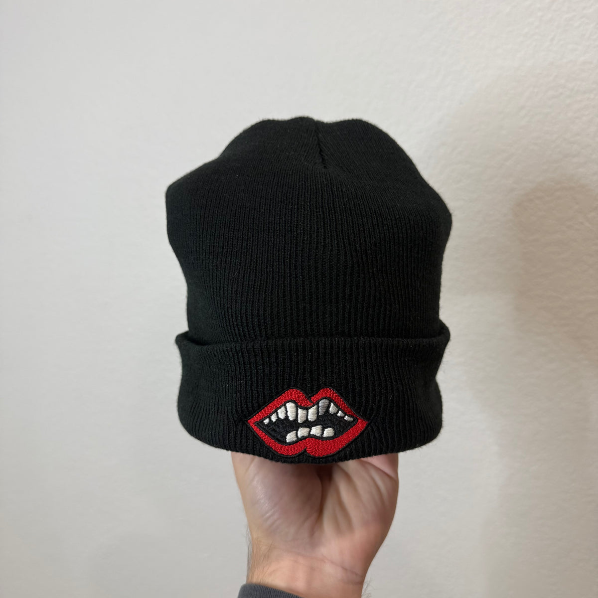 Chrome Hearts Matty Boy Lips Beanie Black