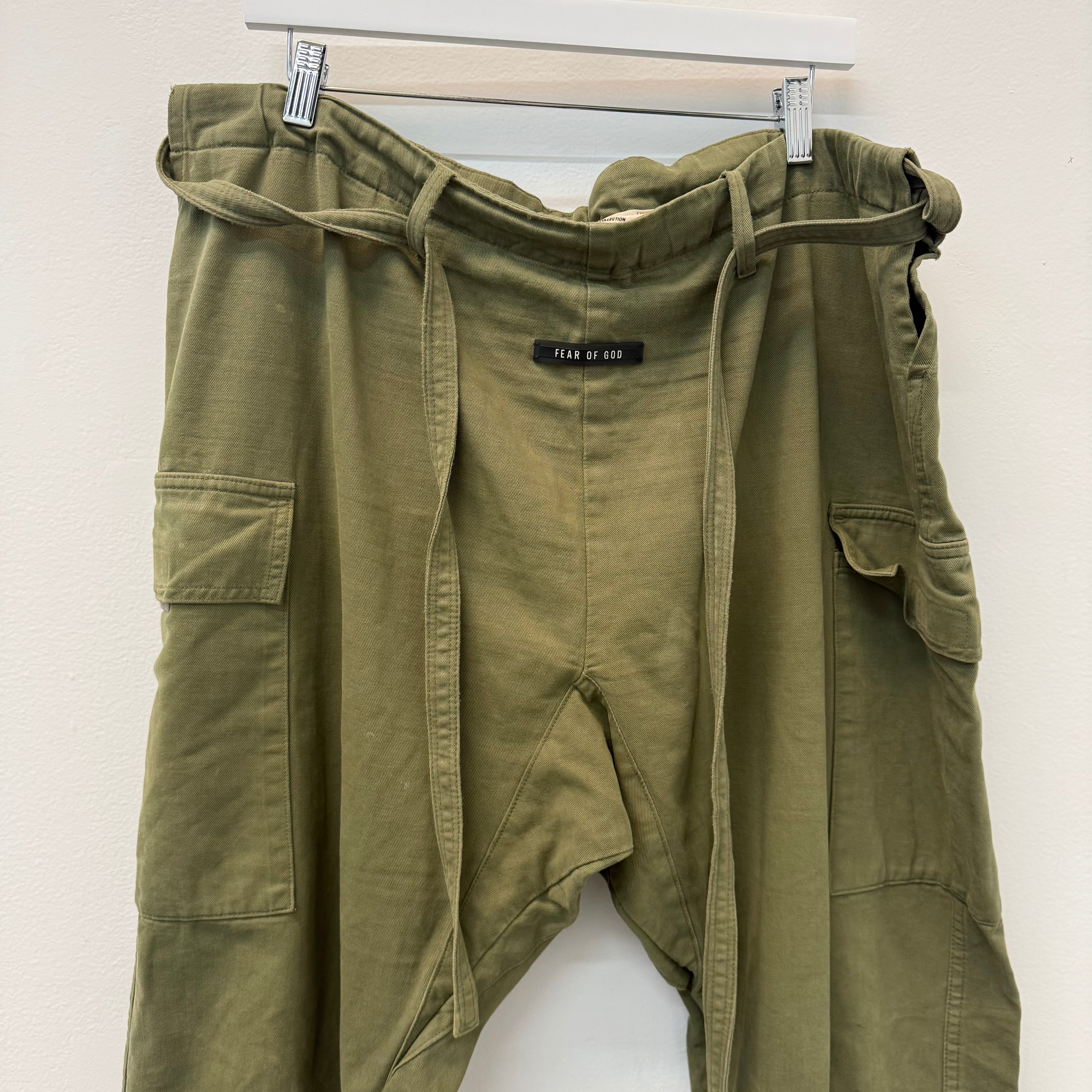 Fear of God Mainline Jiu Jitsu Green Cargo Pants - Size XL
