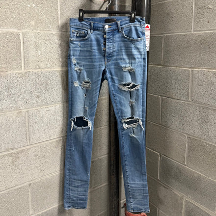 Amiri Jeans Distressed Blue - Size 34