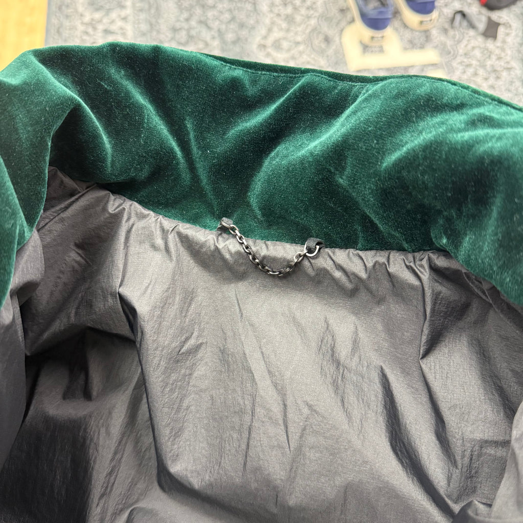 Louis Vuitton Virgil Abloh Green Velvet Windbreak Tech Jacket - Size 52 (XL)