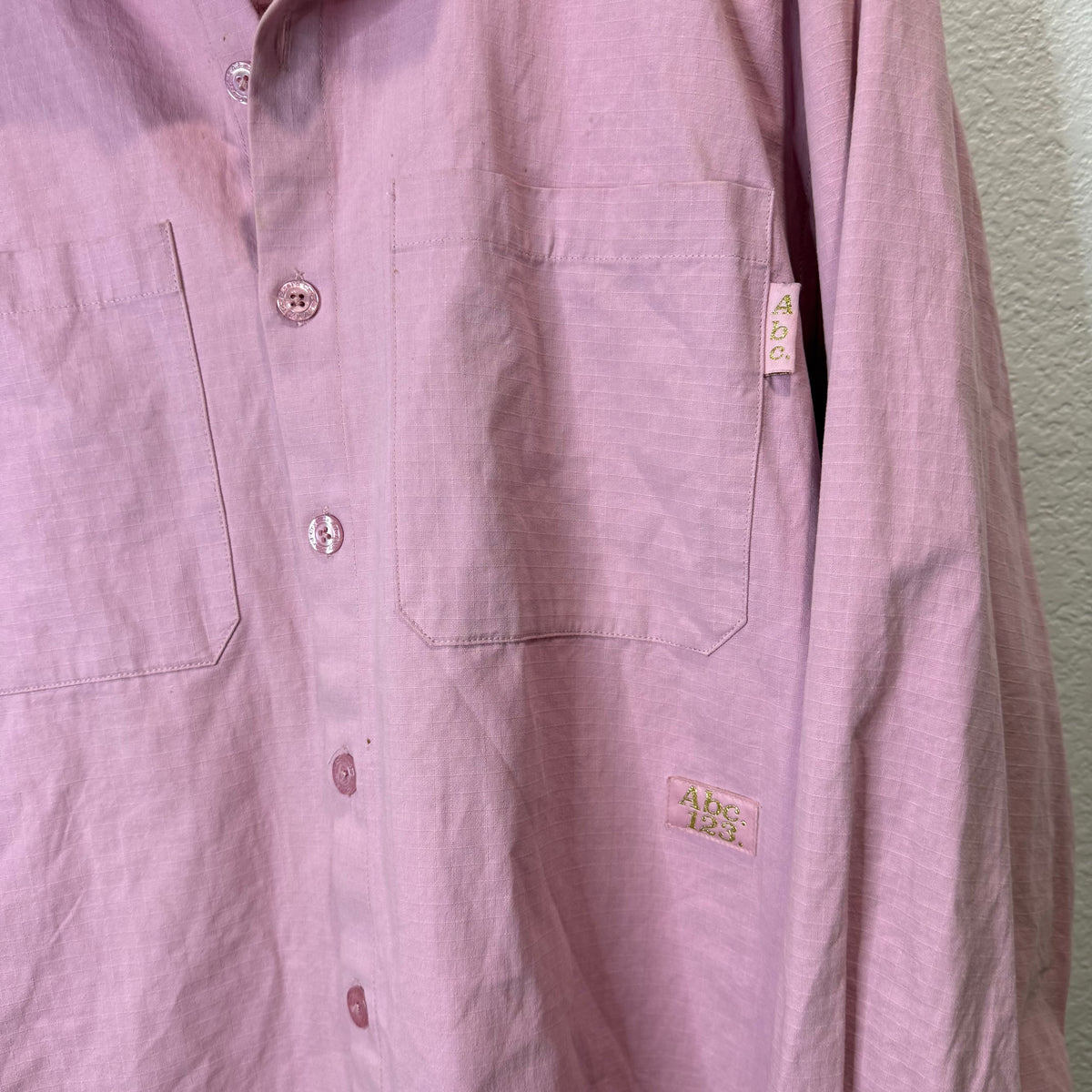 ABC Advisory Board Crystals Pink Button Up Shirt - Size XL