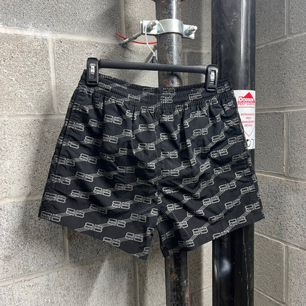 Balenciaga BB Monogram Swin Shorts - Size XS