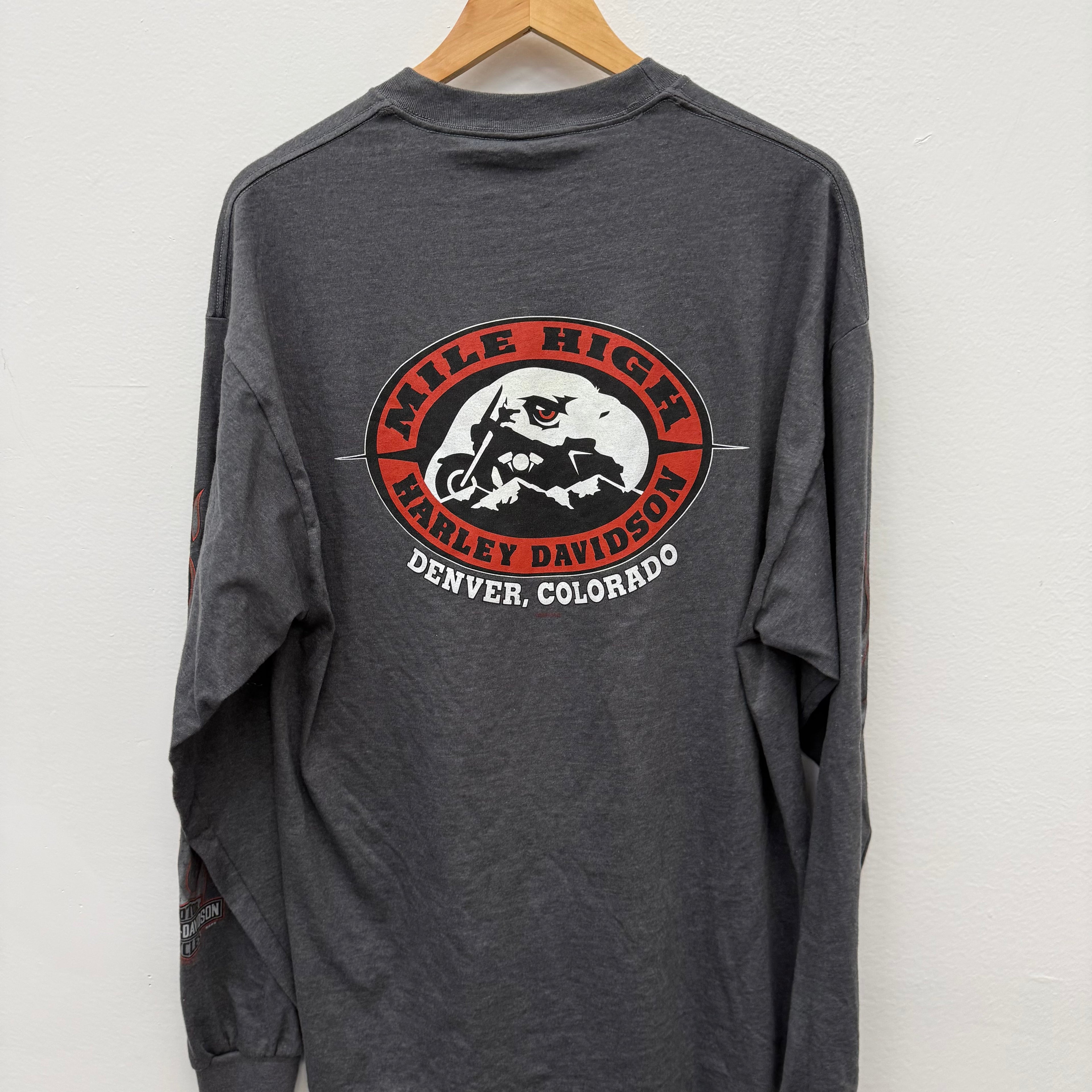 Vintage Harley Davidson Colorodo Mile High Longsleeve - Size XL