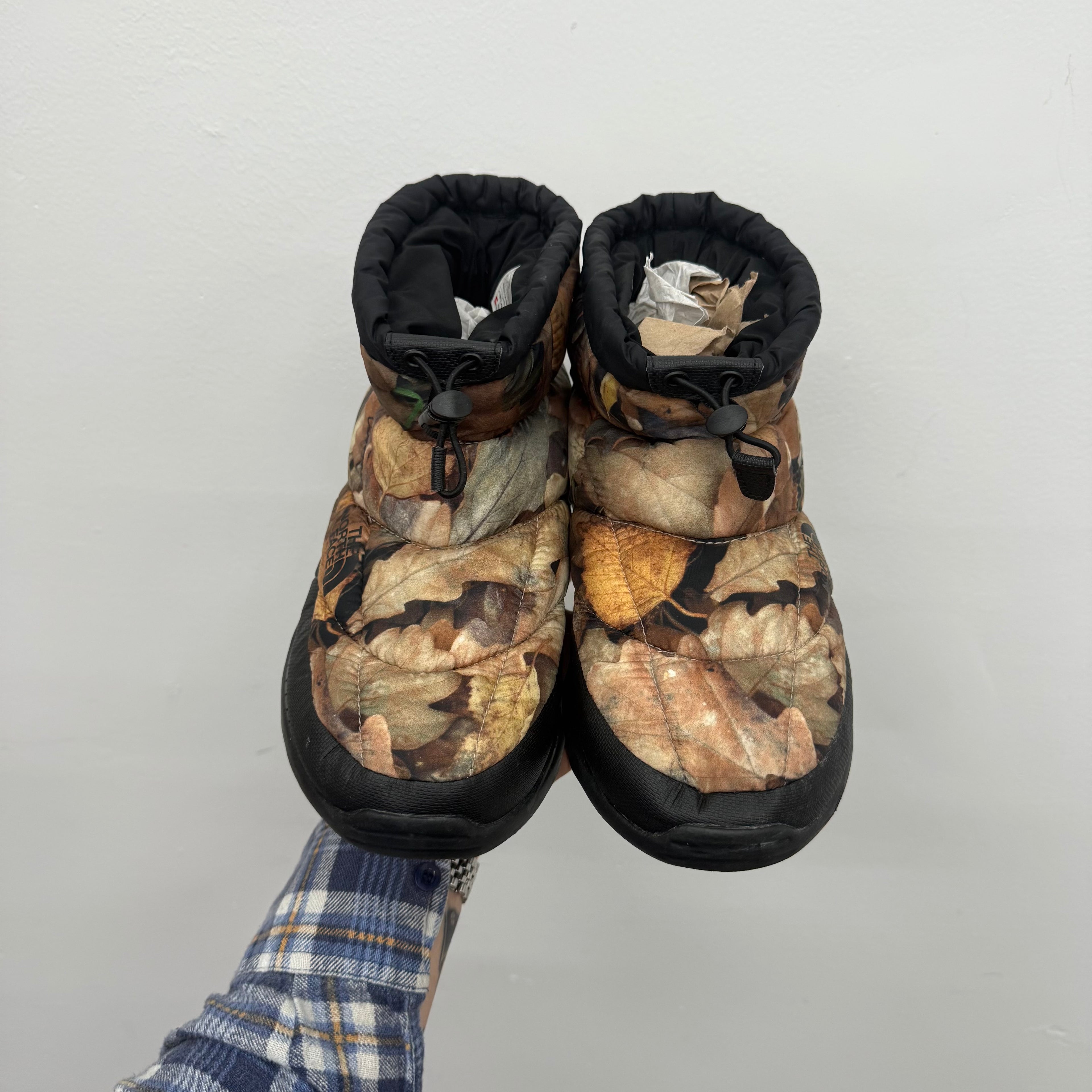 Supreme North Face Camo Nuptse Boot - Size 9