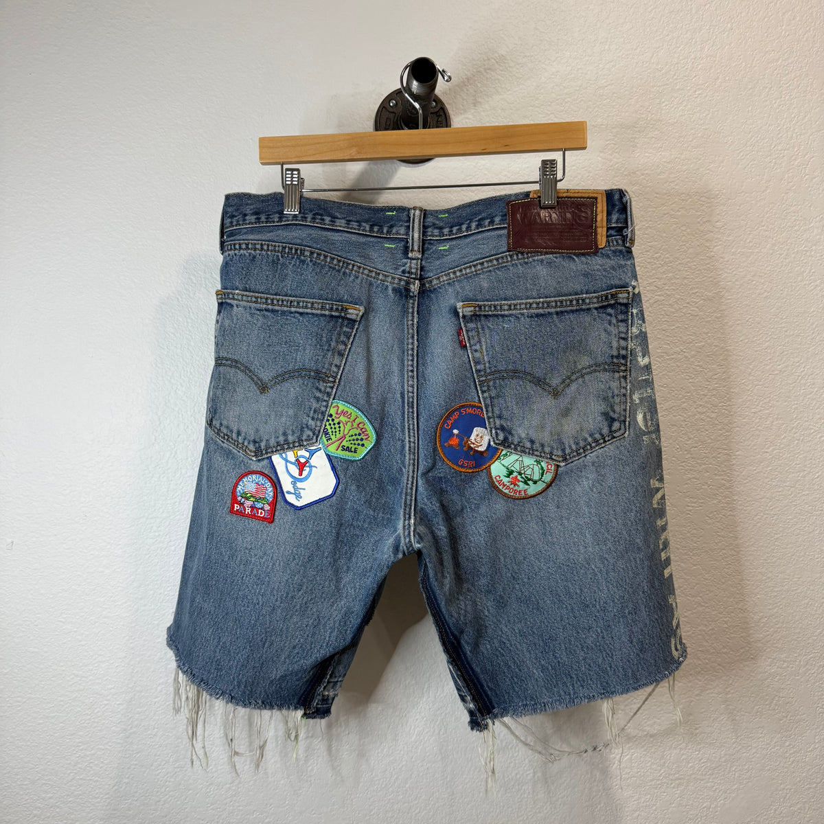 Better With Age Patch Work Denim Shorts - Size 36