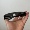 Balenciaga Mono Rectangle Black Sunglasses