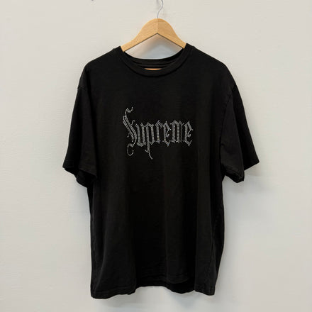 Supreme Rhinestone Logo T-Shirt - Size XL