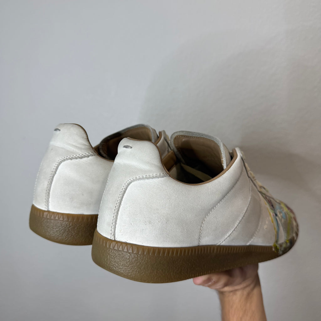 Maison Margiela Replica Gat Paint Splatter Sneakers - Size 41 (8)