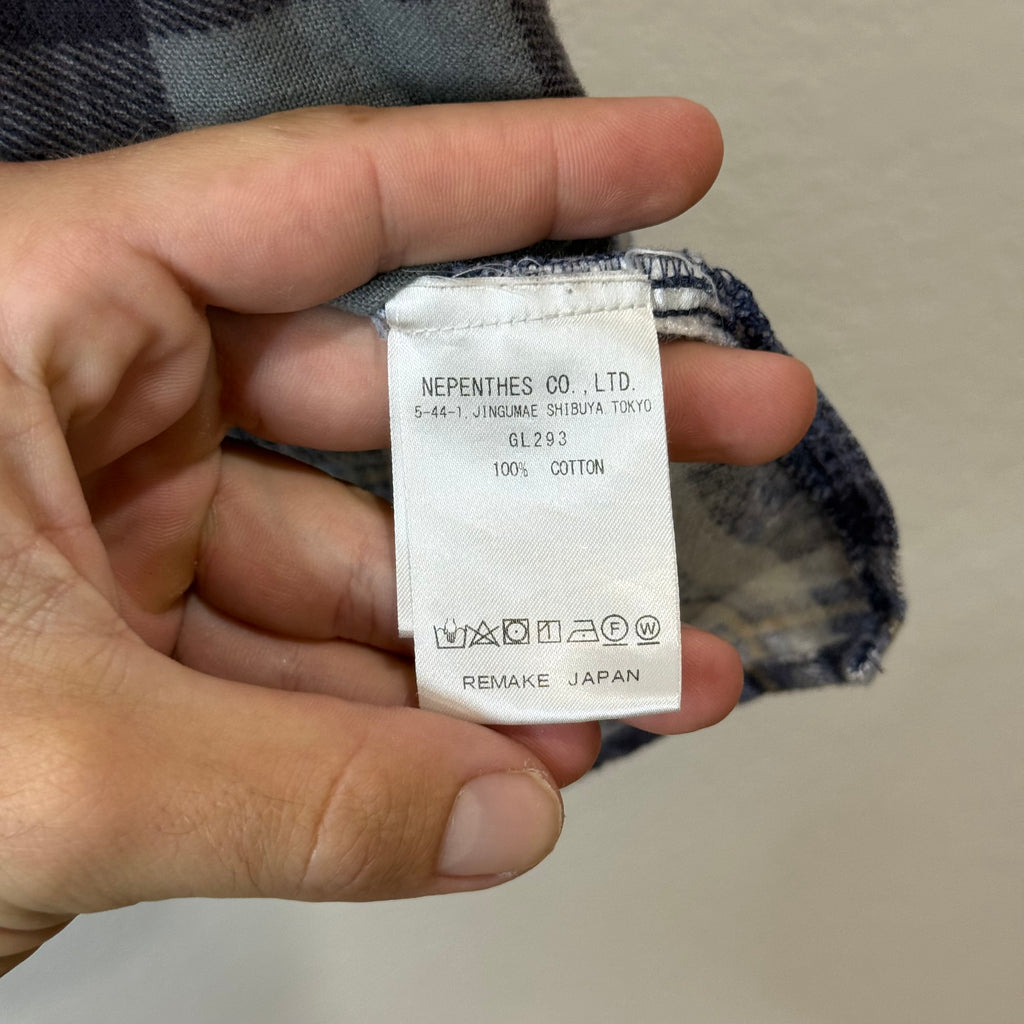 Needles Rework Flannel Button Up Shirt - Size L/XL
