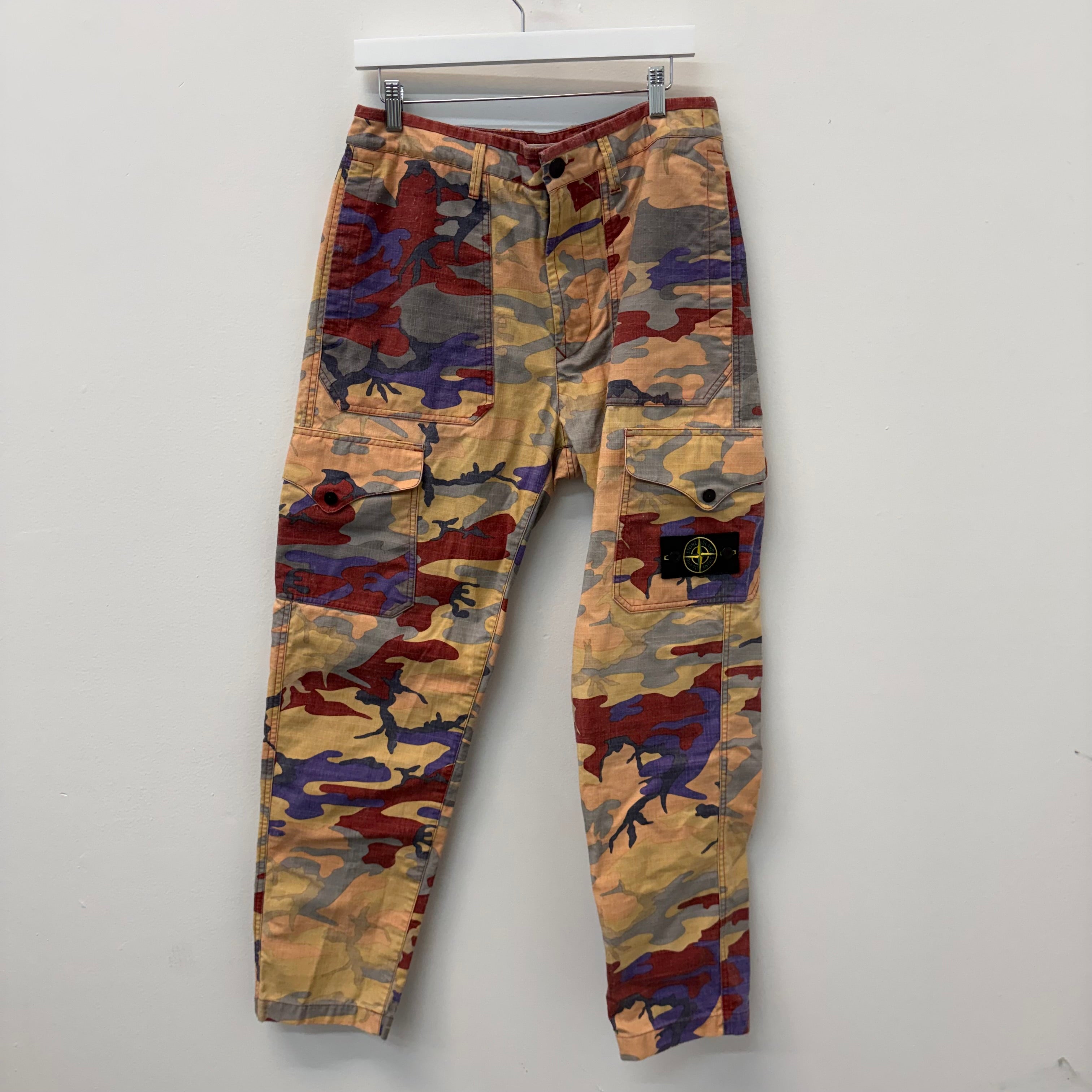 Stone Island Heritage Camo Ripstop Cargo Pants - Size 32