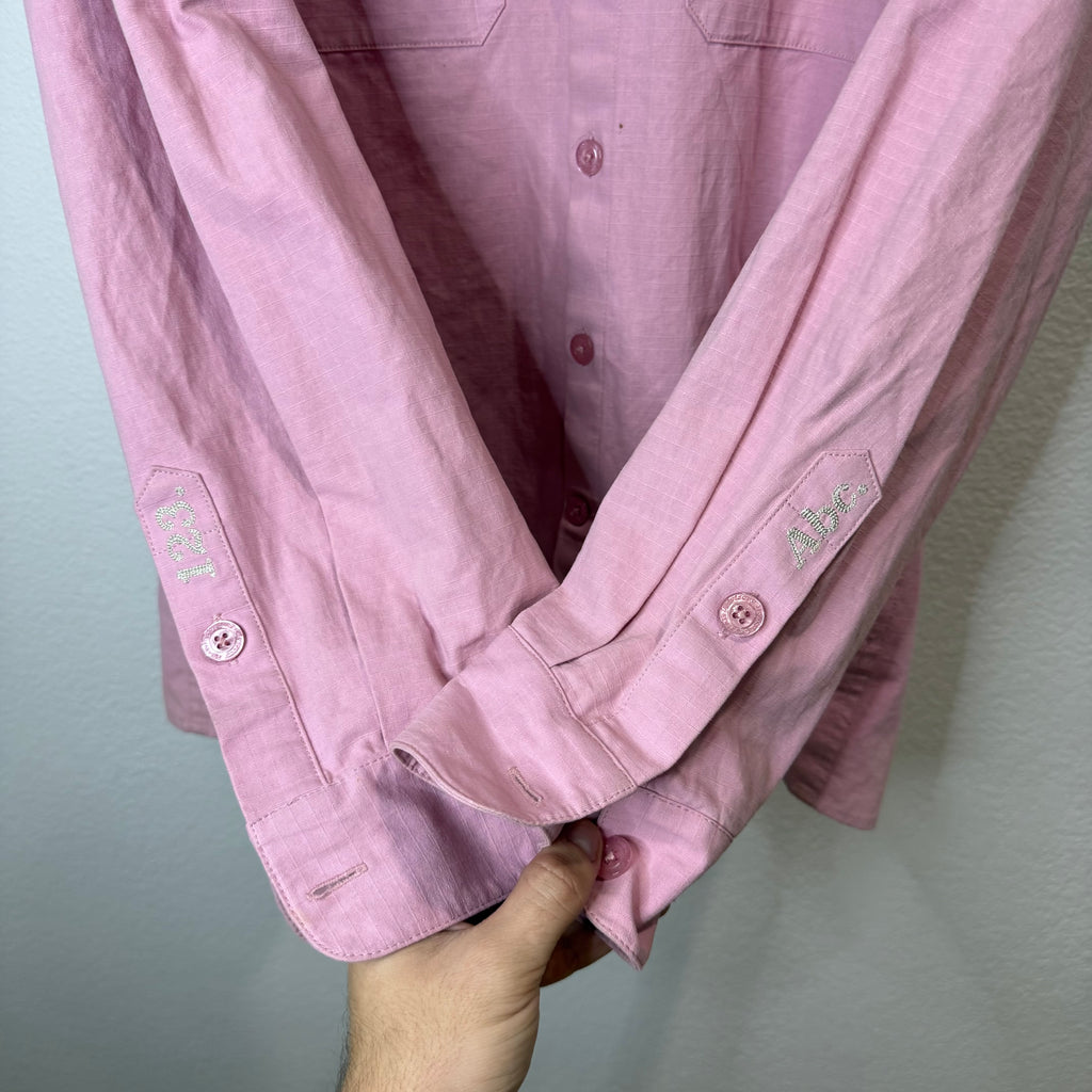 ABC Advisory Board Crystals Pink Button Up Shirt - Size XL