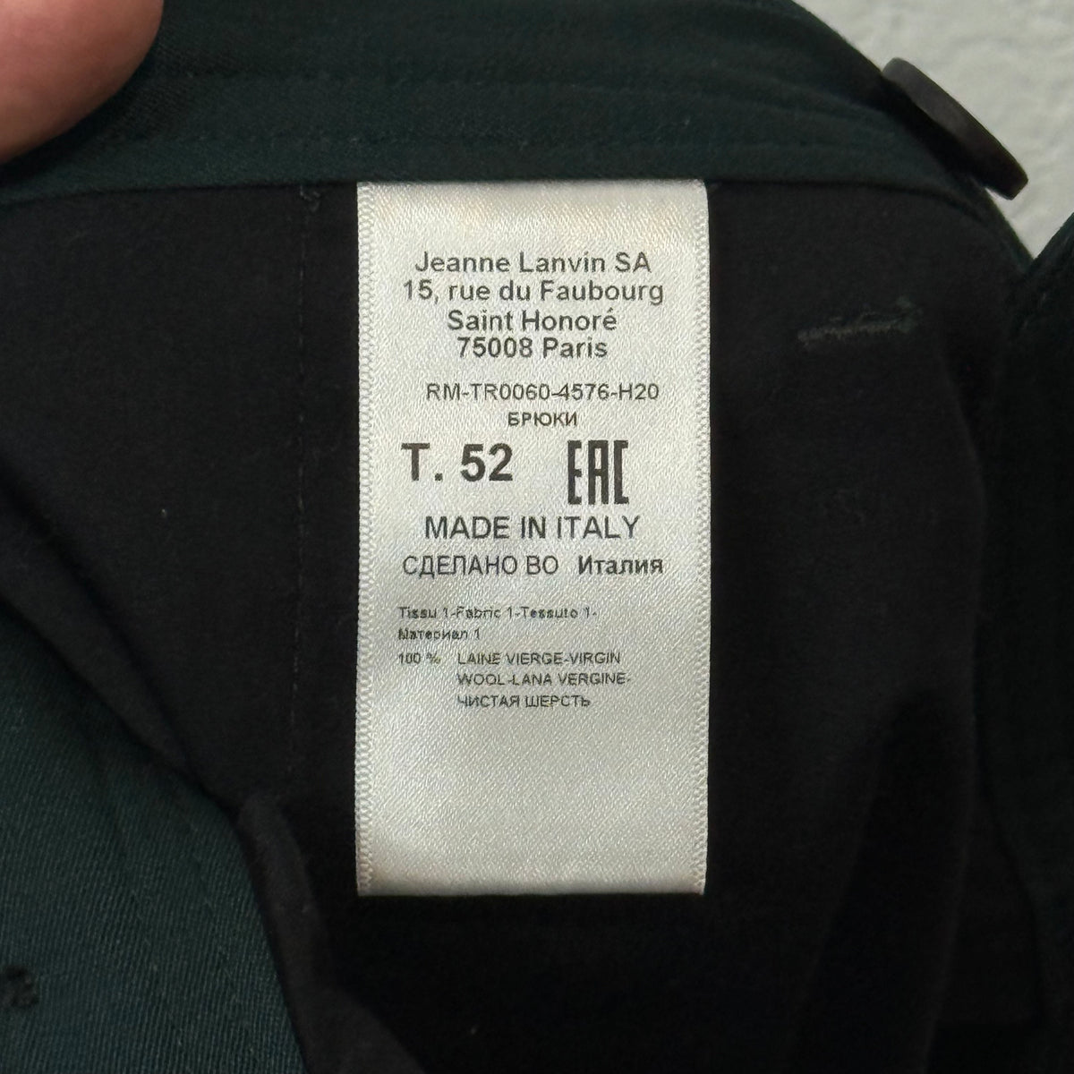 Lanvin Navy Dress Pants - Size 52 (36)