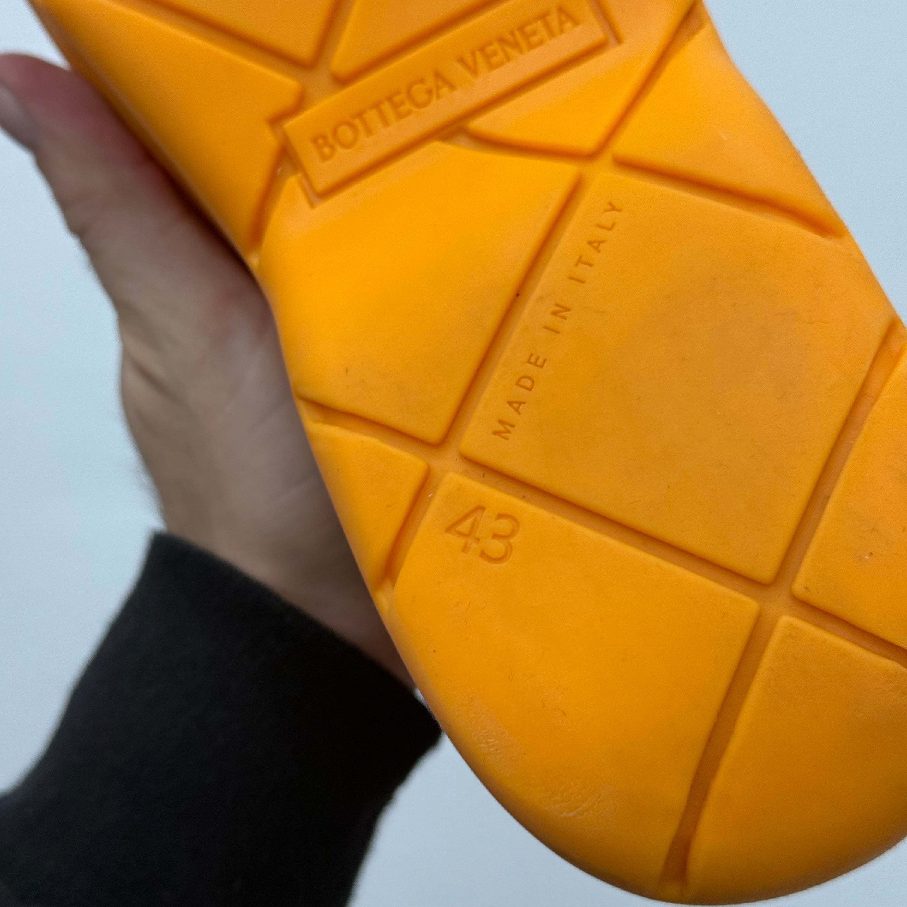 Bottega Veneta Orange Puddle Boot - Size 43 (US 10)