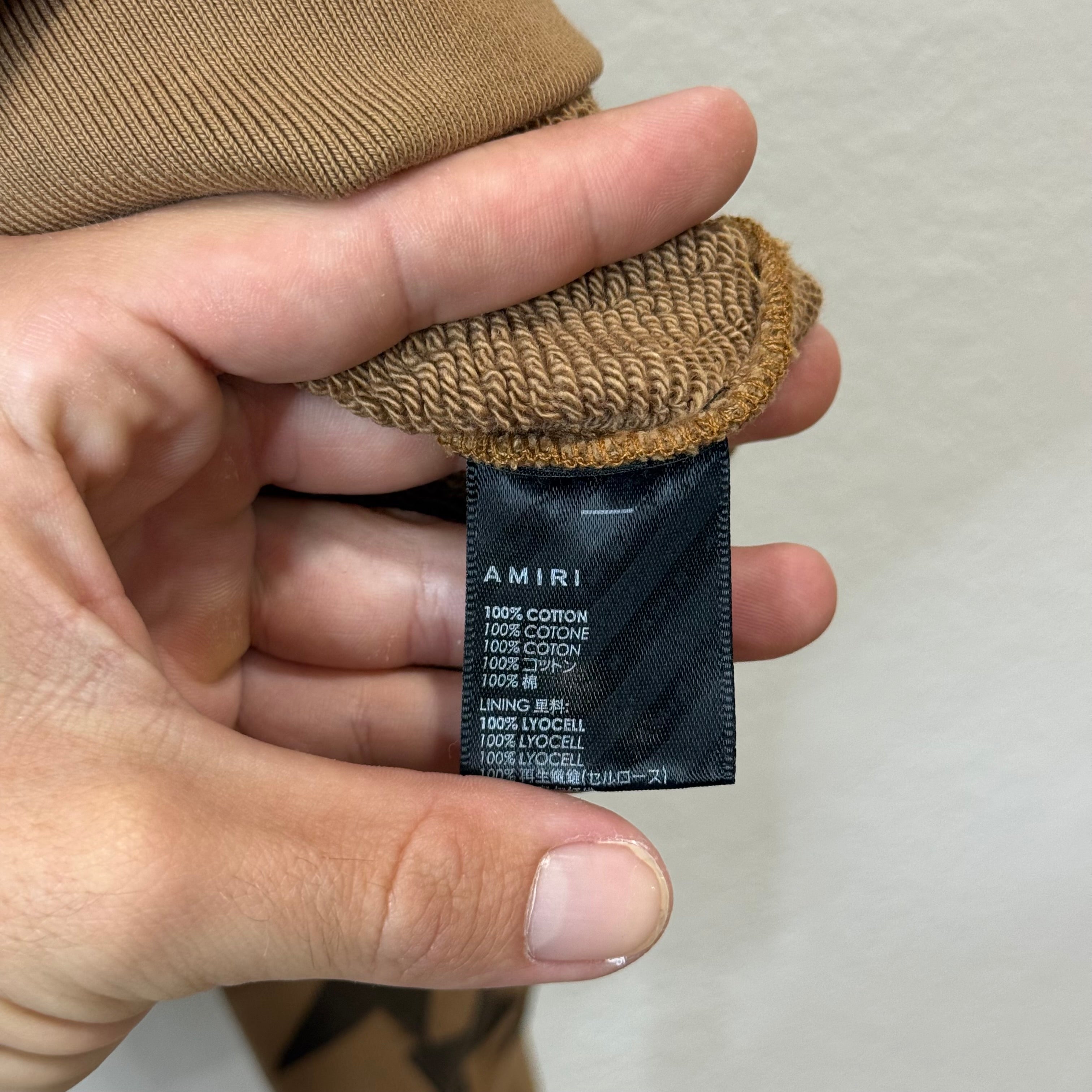 Amiri Star Patch Chemist Hoodie Brown - Size XS