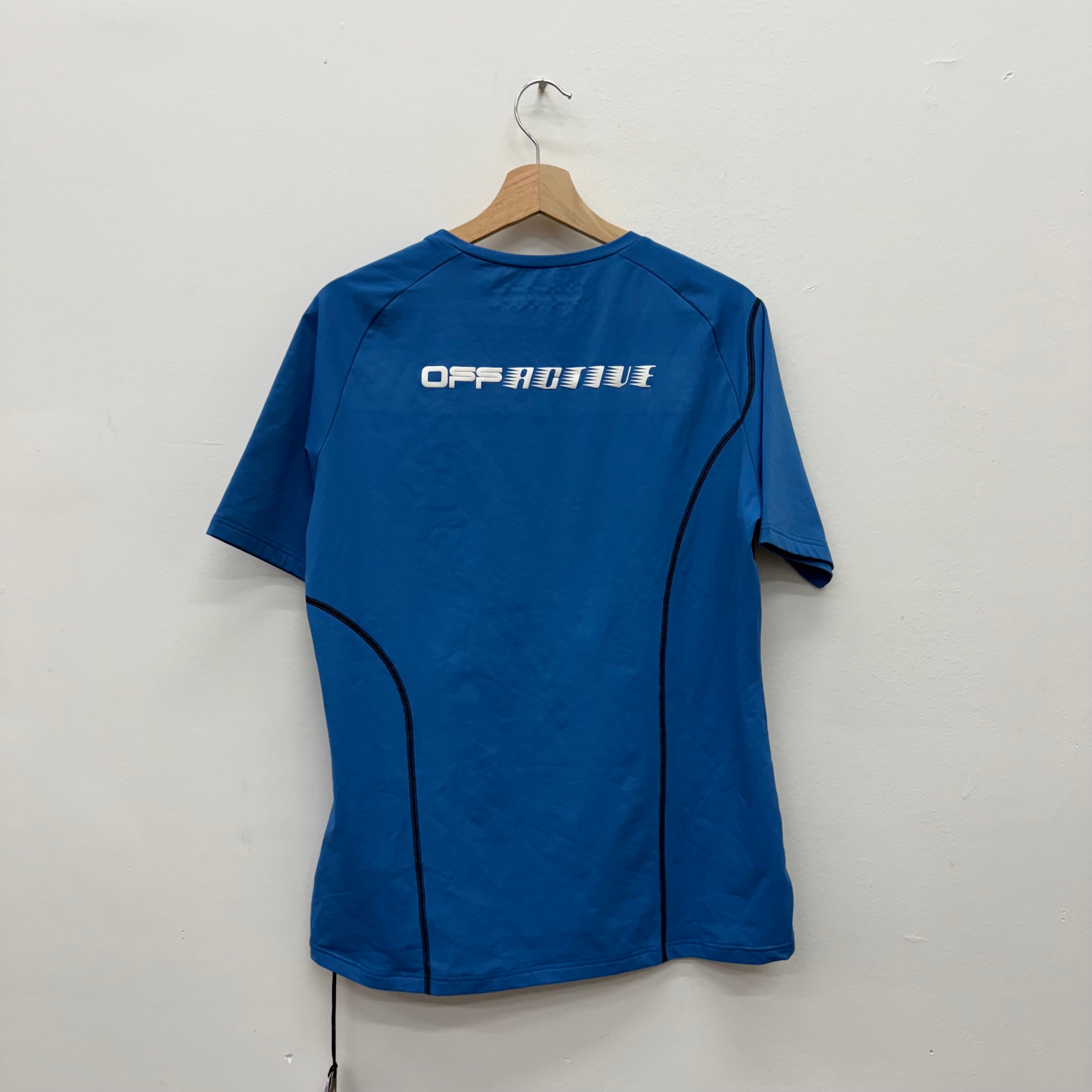 Off White Active Wear Blue Shirt - Size XXL