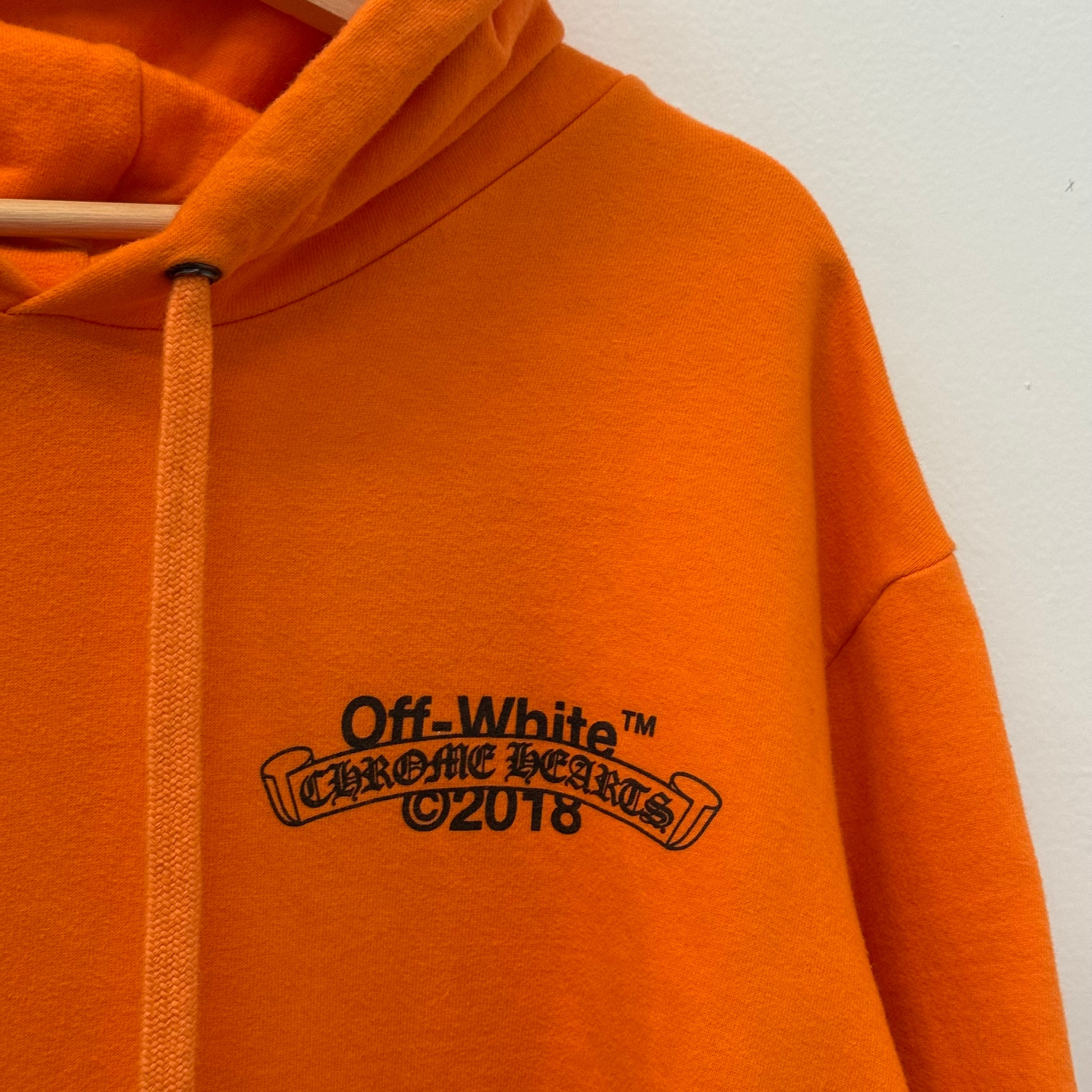 Chrome Hearts x Off White F&F PARIS 2018 Marketing Hoodie - Size XL