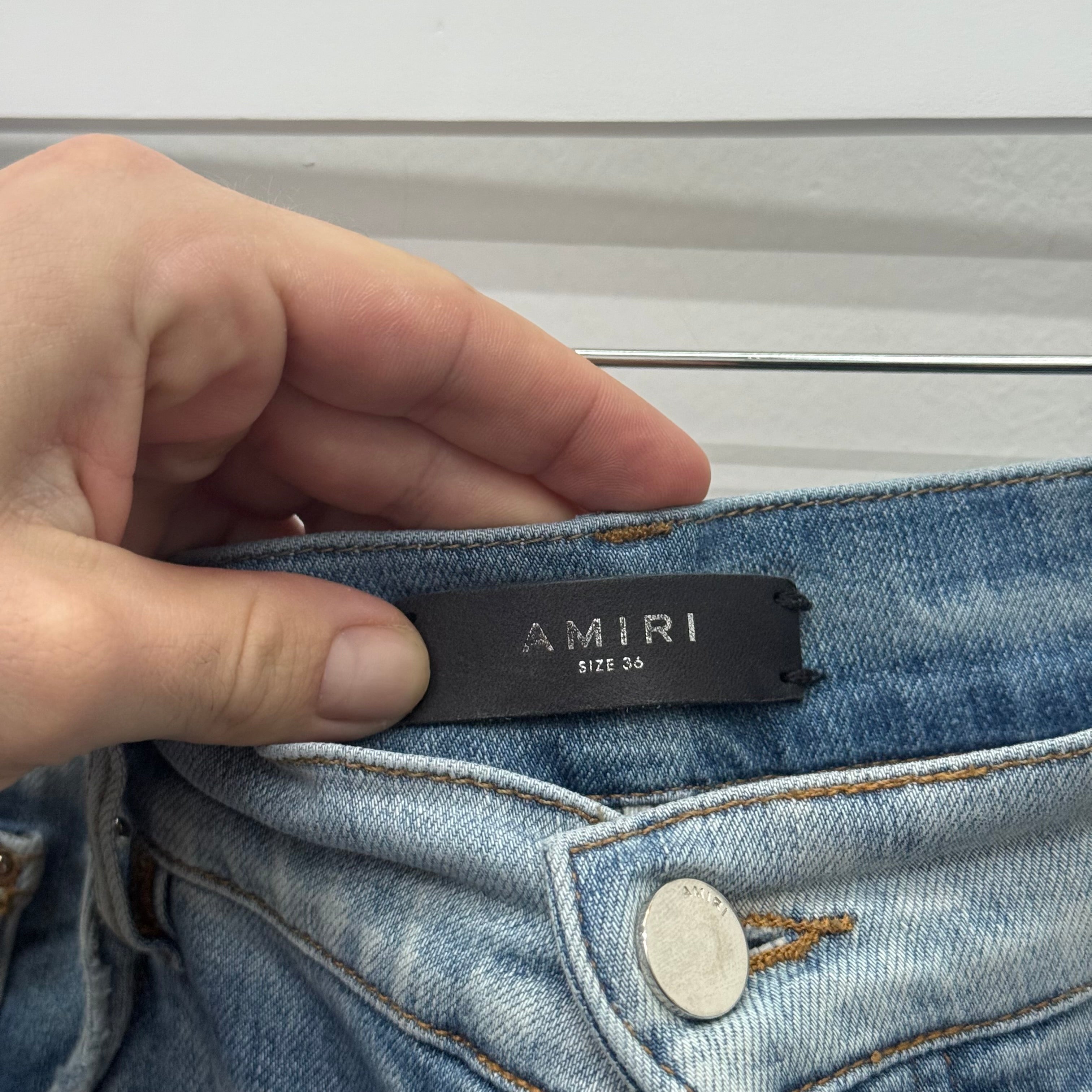 Amiri MX Bandana Denim Jeans - Size 36