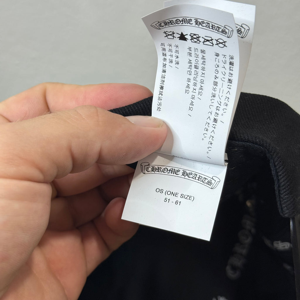 Chrome Hearts Vine Dagger Black Hat