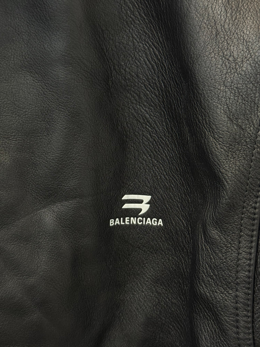 Balenciaga Sporty B Taxi Blouson Leather Jacket - Size XS (M / L)