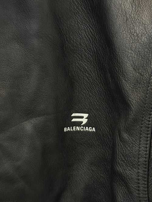 Balenciaga Sporty B Taxi Blouson Leather Jacket - Size XS (M / L)