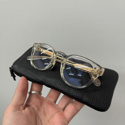 Chrome Hearts Dingalingalong Crystal Gold Glasses