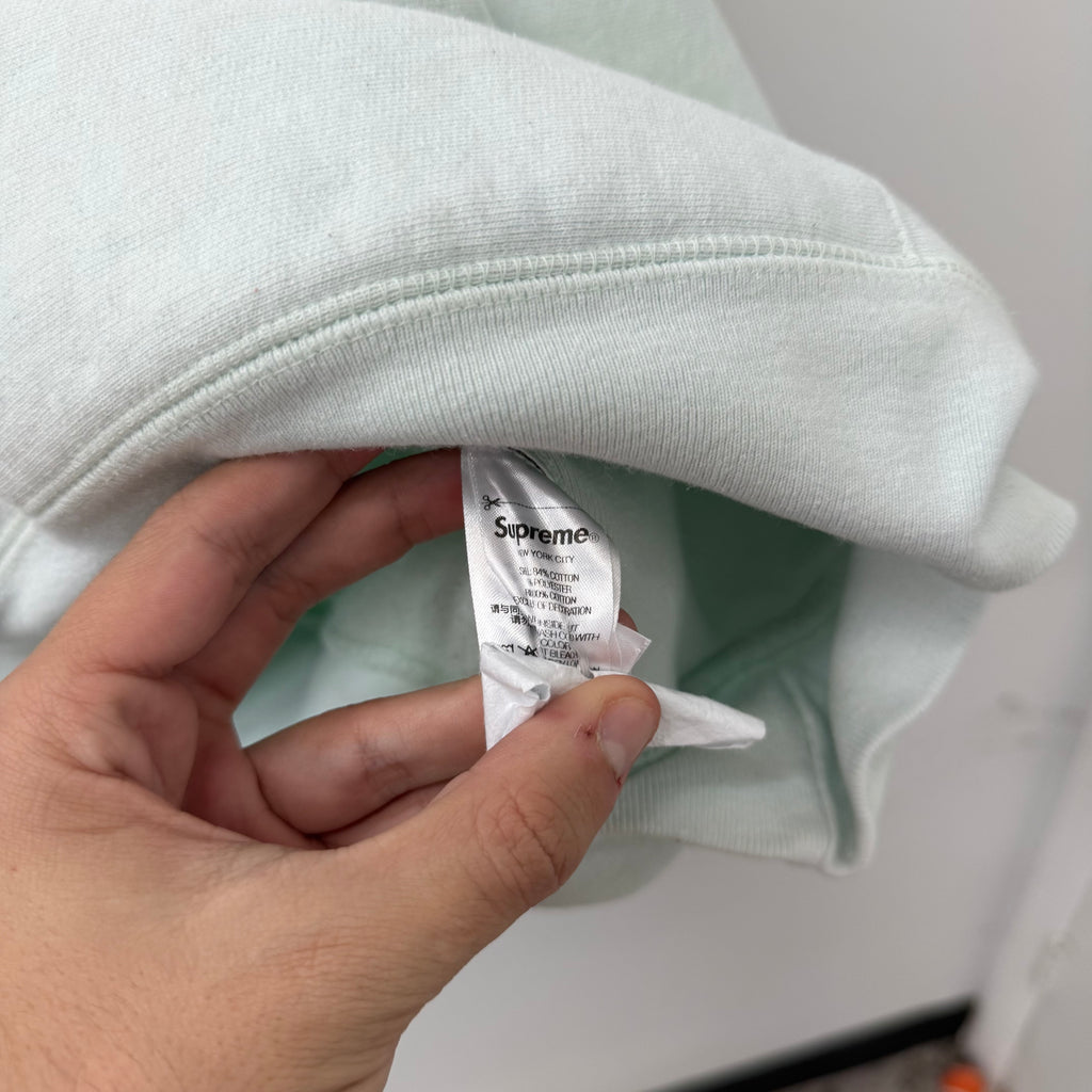 Supreme Box Logo Mint Green Hoodie - Size XL