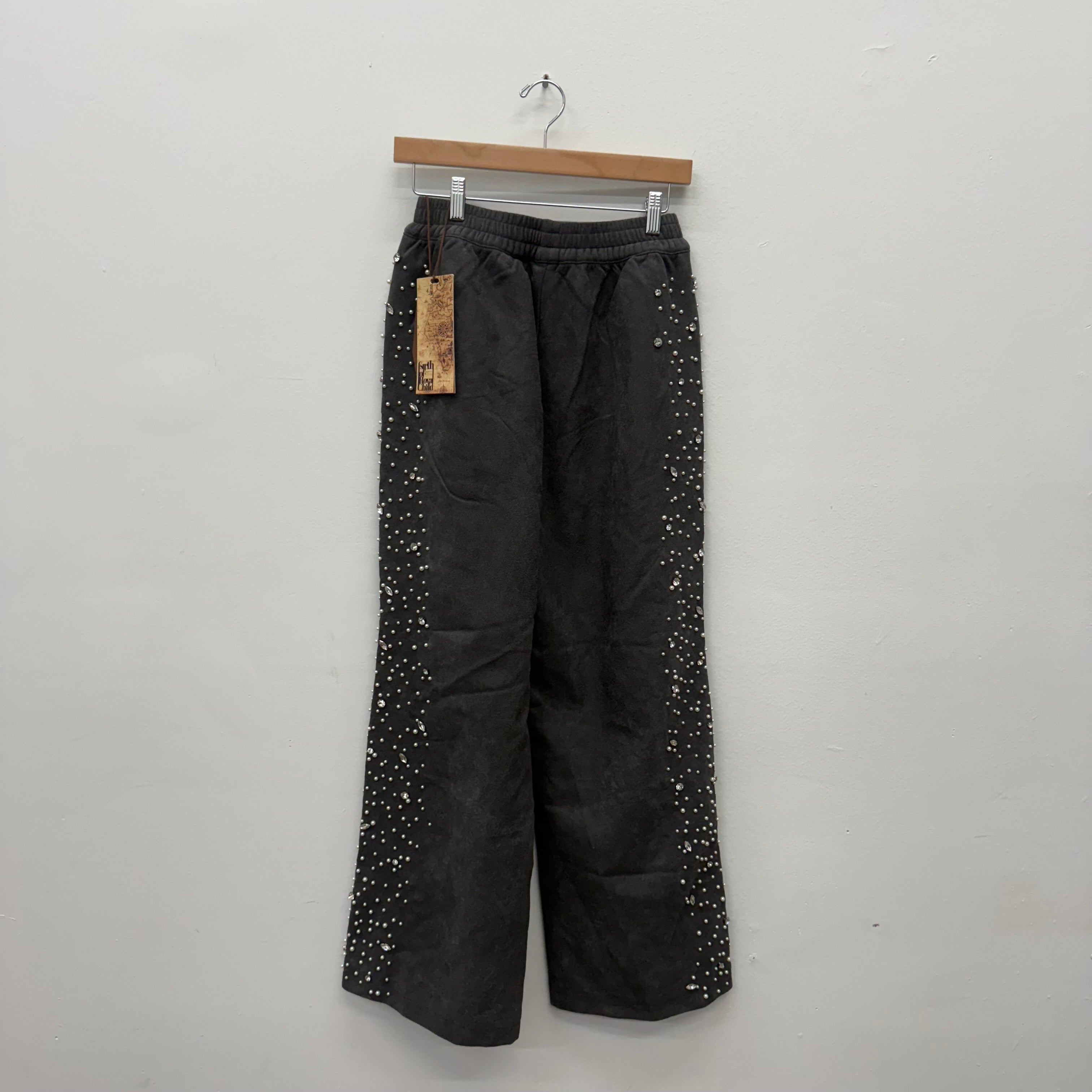 Birth of a Royal Child Sweatpants Grey Cashew Pearl Blossom - Size S