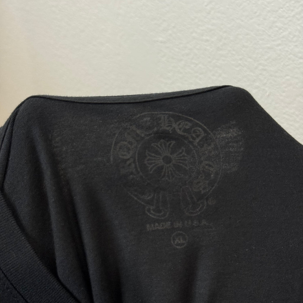 Chrome Hearts Floral Longsleeve Horseshoe Shirt Black