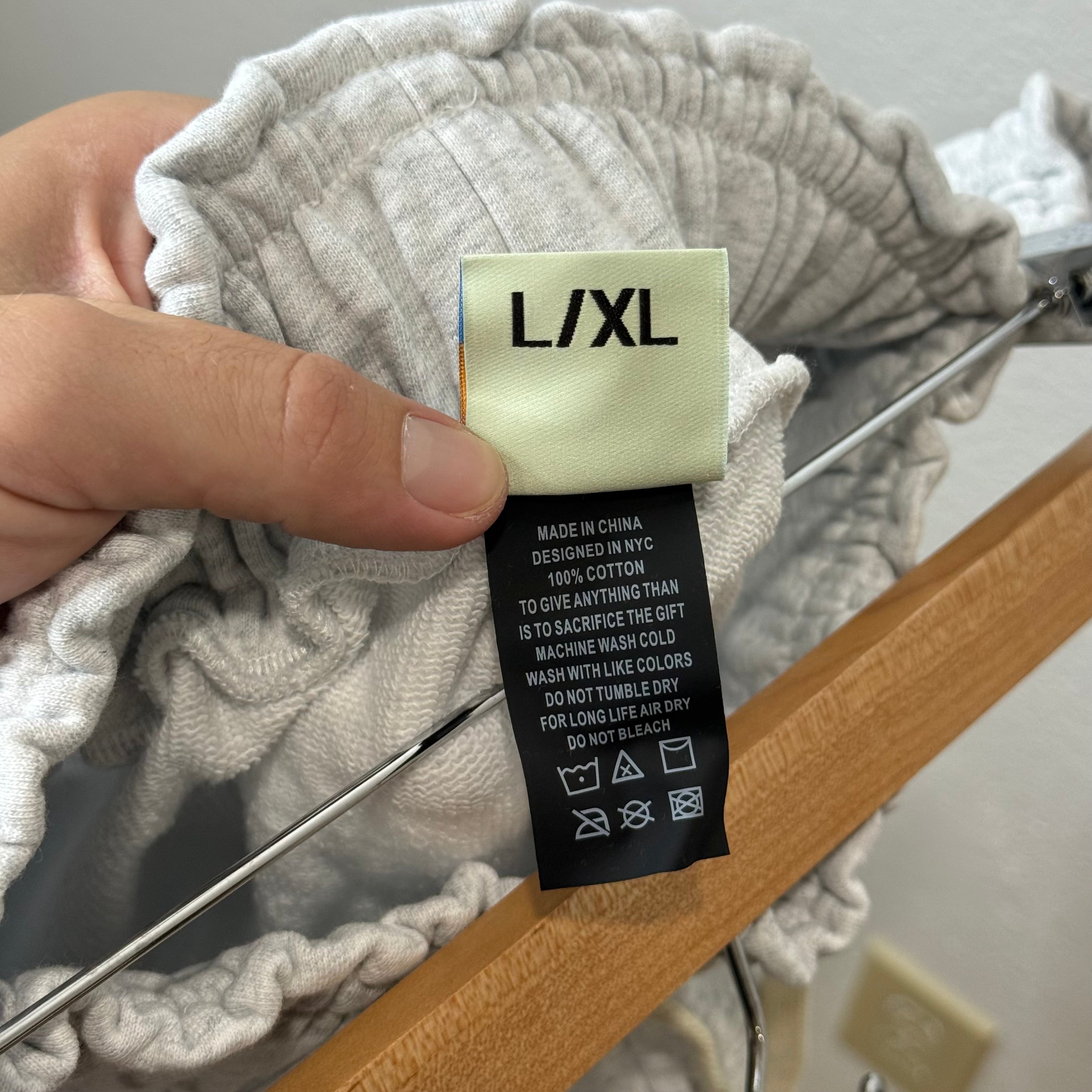 Bravest Studios Grey Sapphire Long Sweat Shorts - Size L / XL