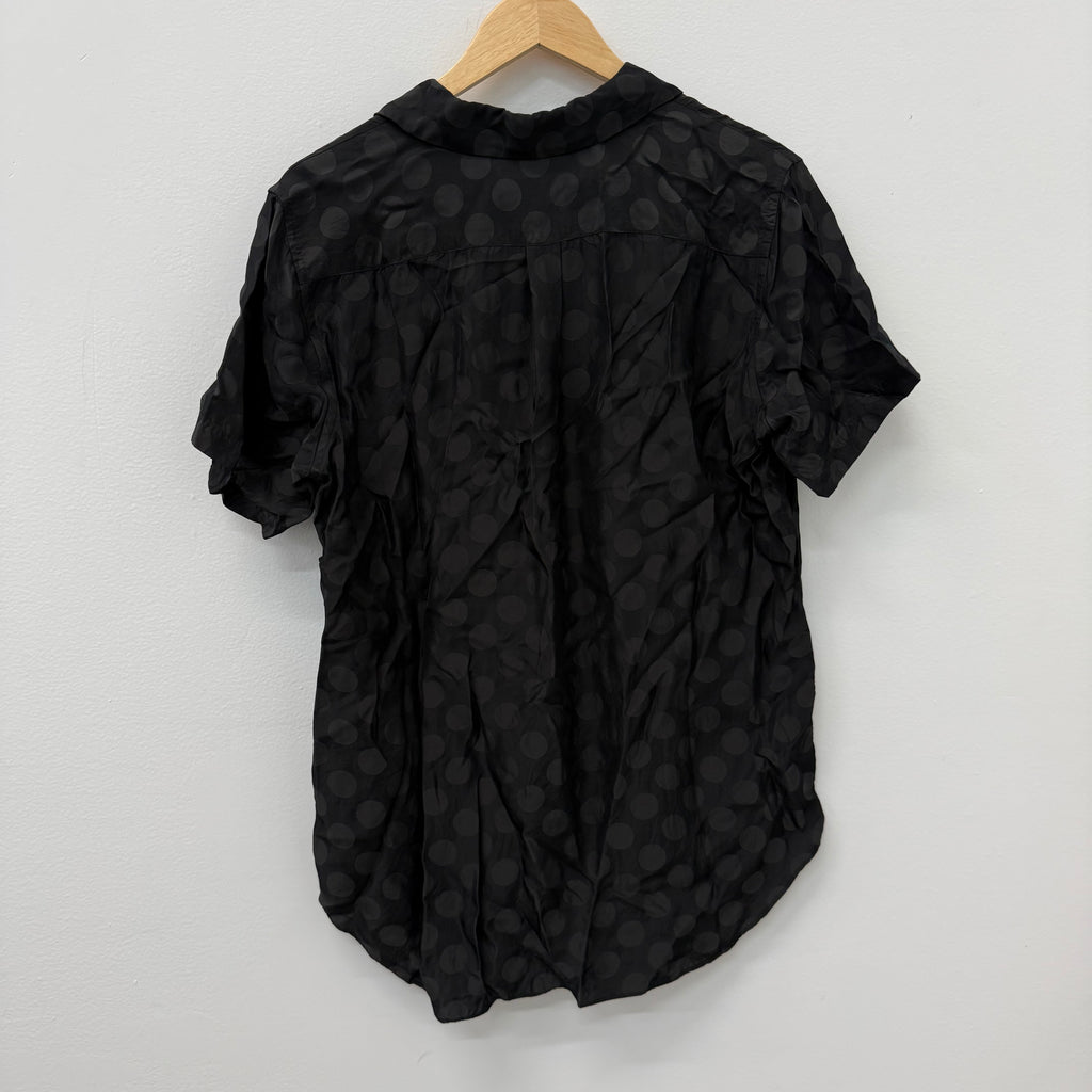 CDG BLACK Polka Dot Button Up Shirt - Size L