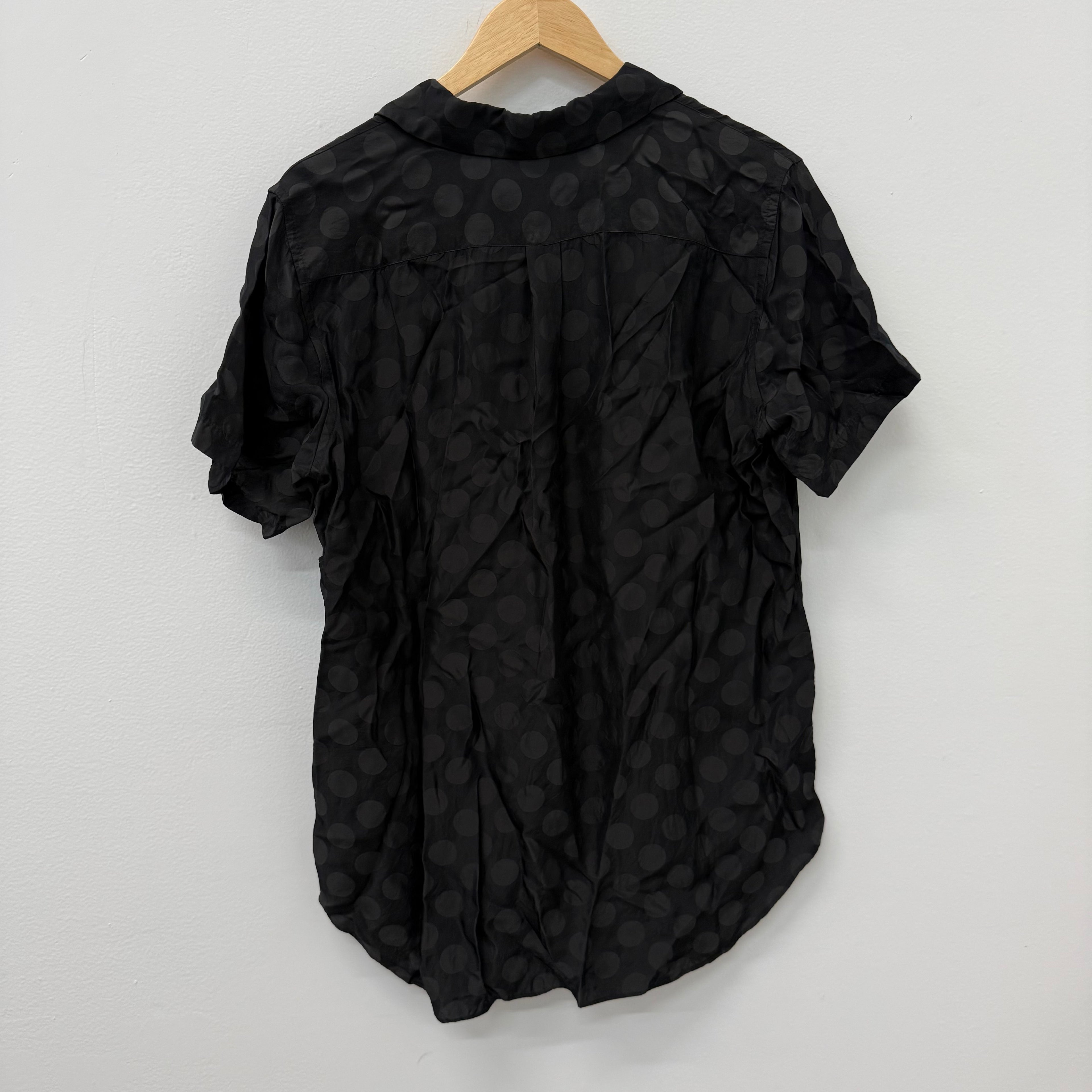 CDG BLACK Polka Dot Button Up Shirt - Size L