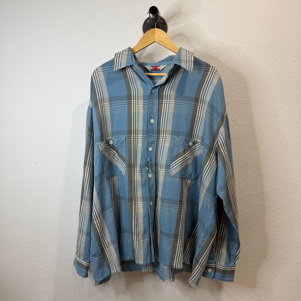 Saint Michael Academy Flannel Blue - Size XL