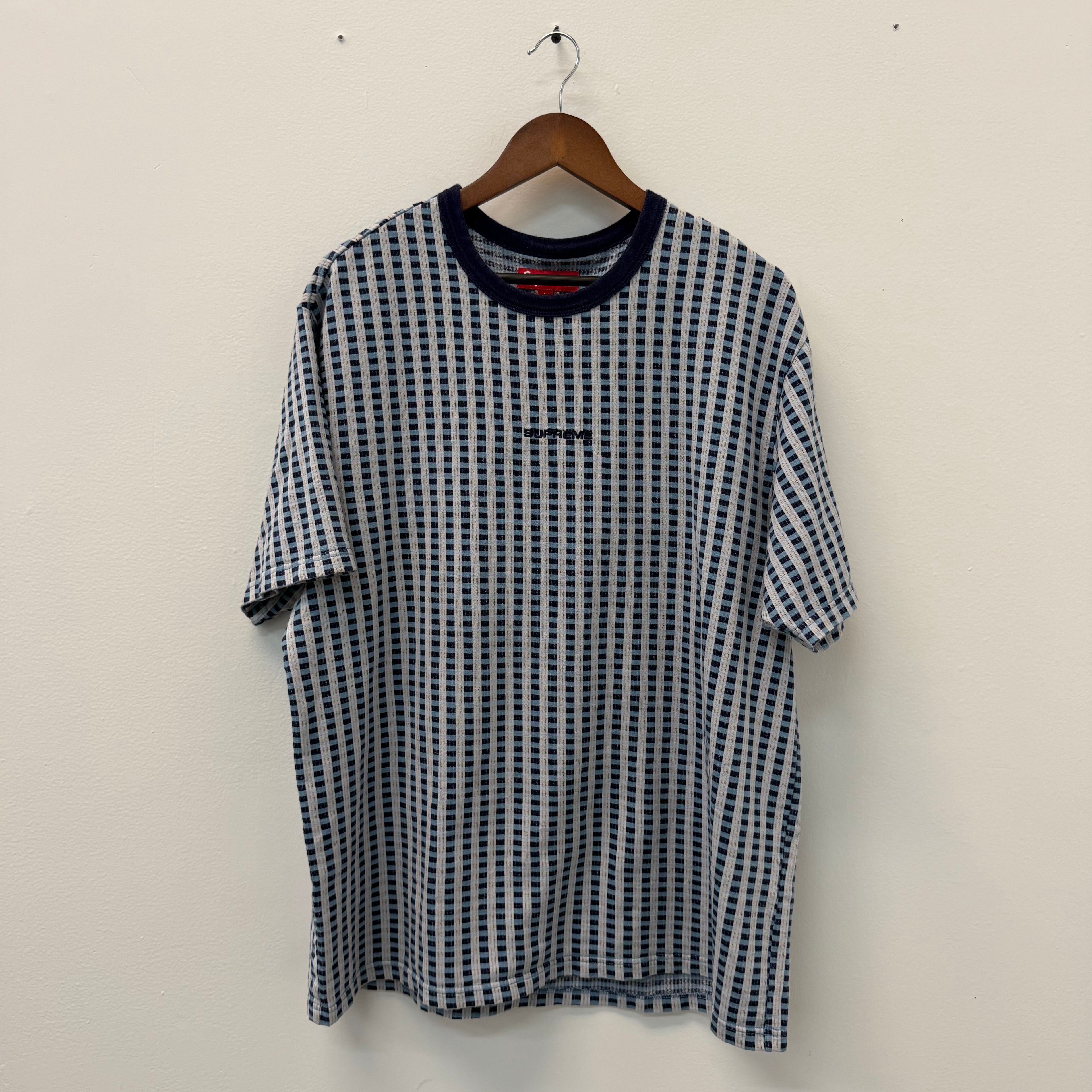Supreme Grid Jacquard T-Shirt - Size L