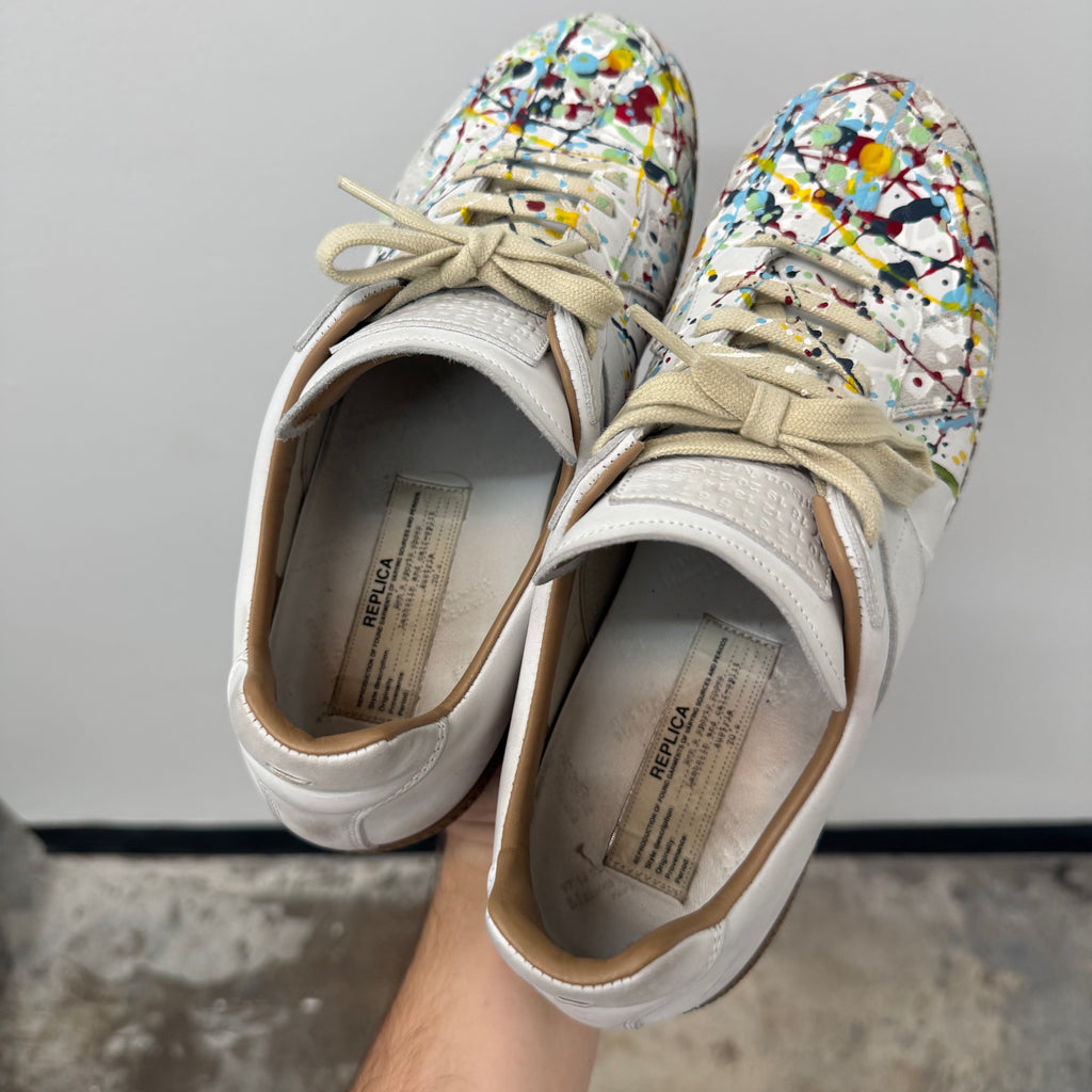 Maison Margiela Replica Splatter Gat Sneakers - Size 44 (11)