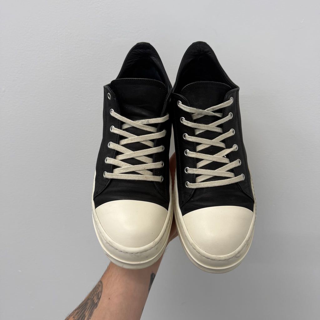Rick Owens Mainline Ramone Leather Sneakers - Size 45 (US 12)