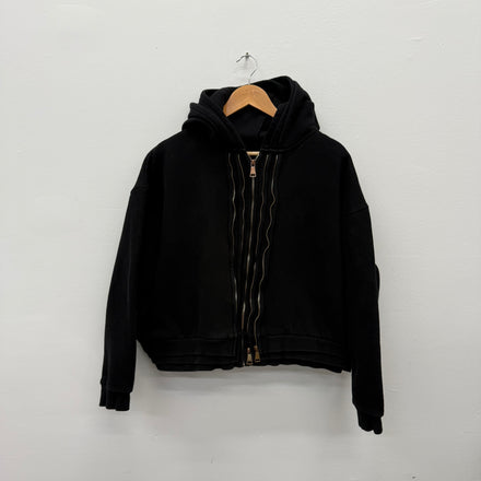 GV Gallery Black Triple Zip Hoodie - Size M