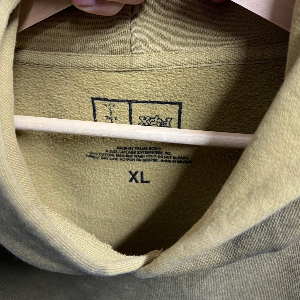 Cactus Jack x Fox Racing II Tan Hoodie - Size XL