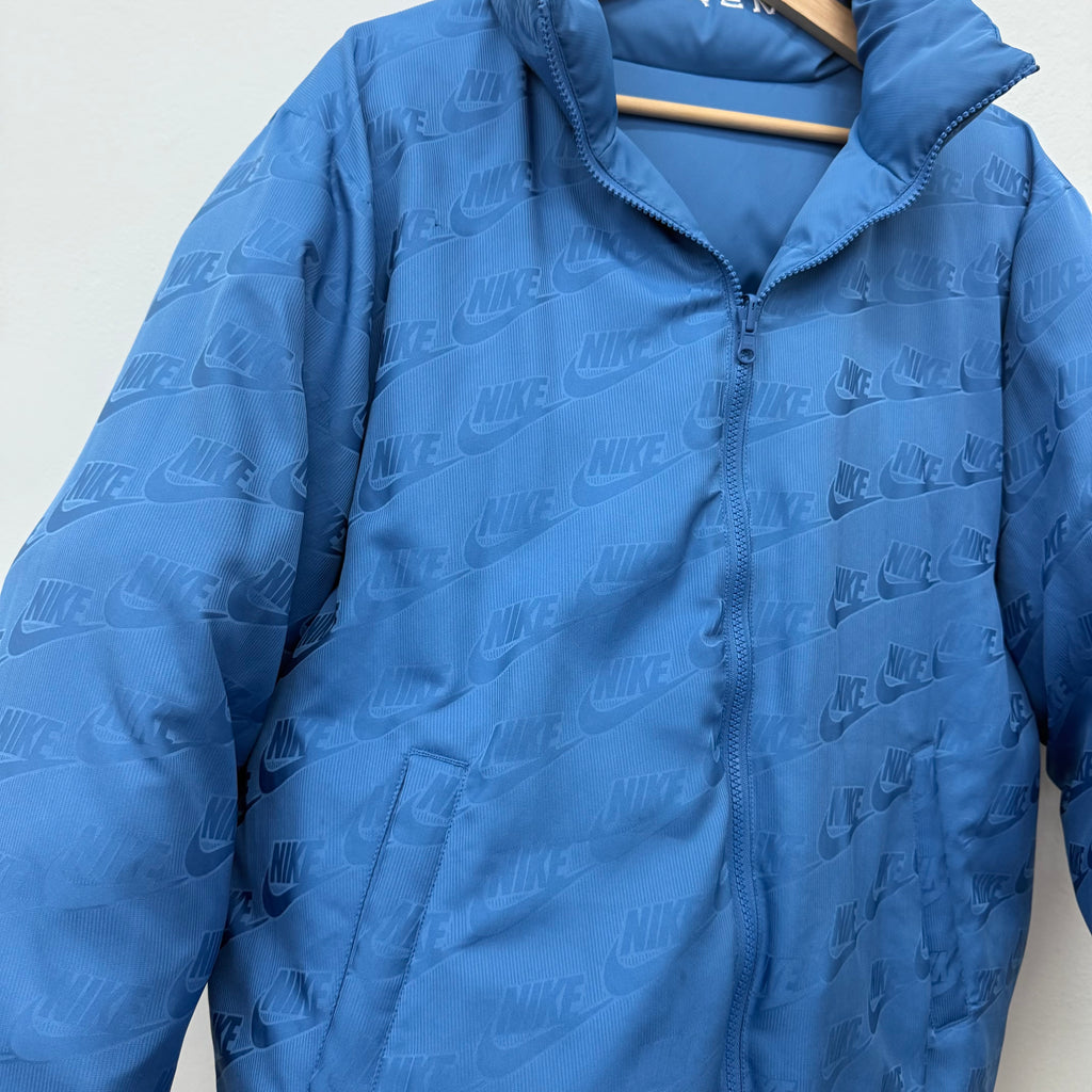 Supreme Nike Snakeskin Blue Puffer Jacket - Size M
