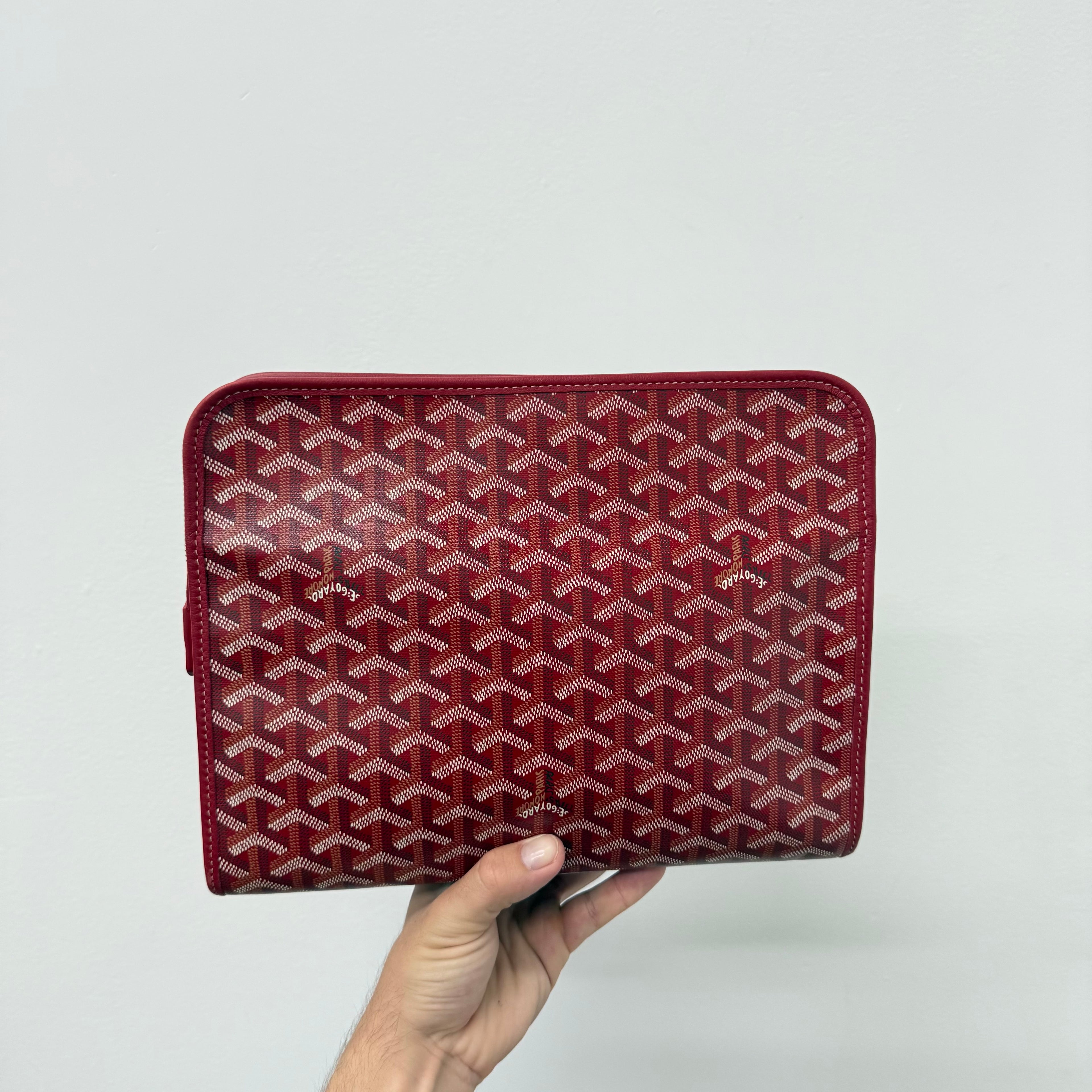 Goyard Red PM Jouvence Toiletry Bag