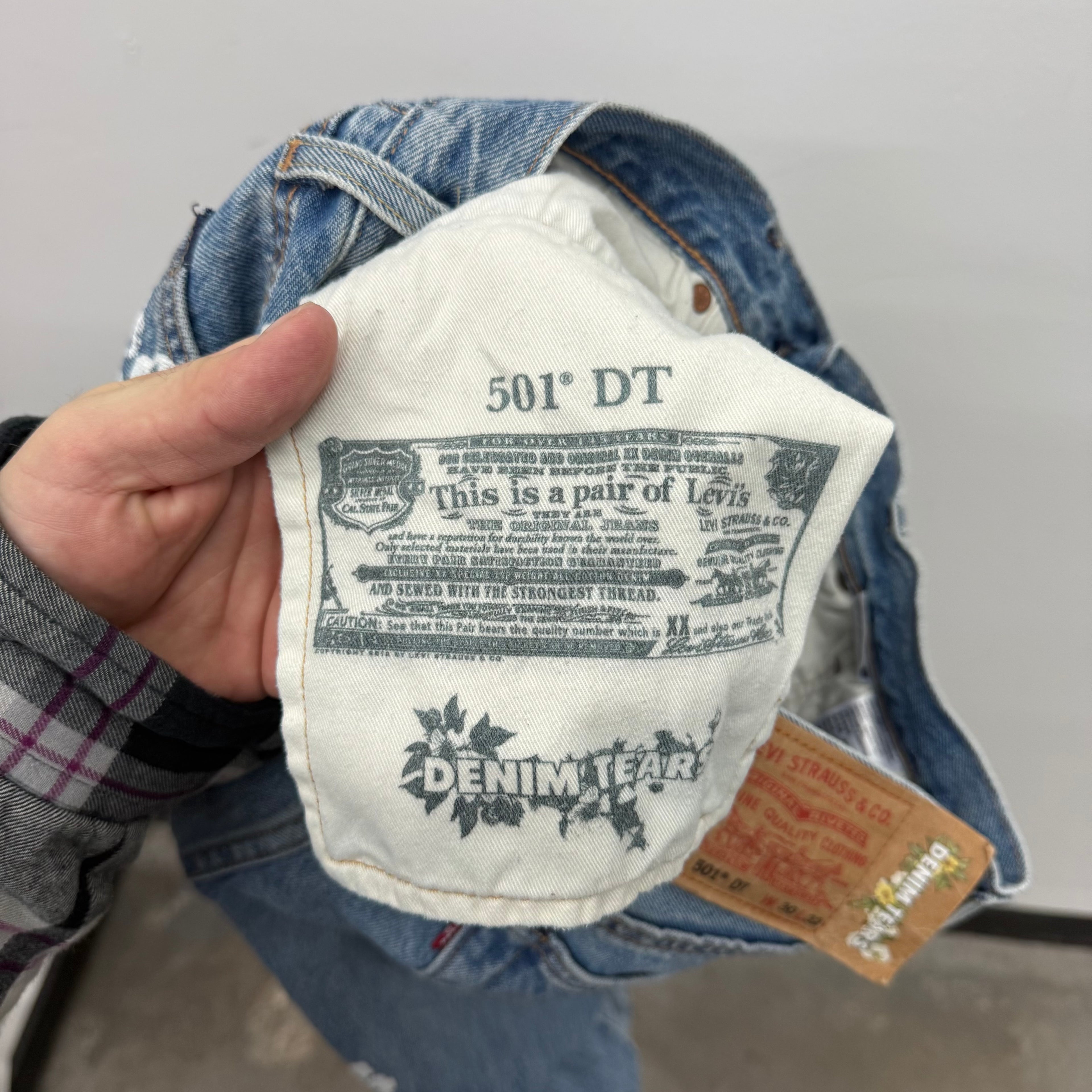Denim Tears Levi 501 Wreath Jeans - Size 30