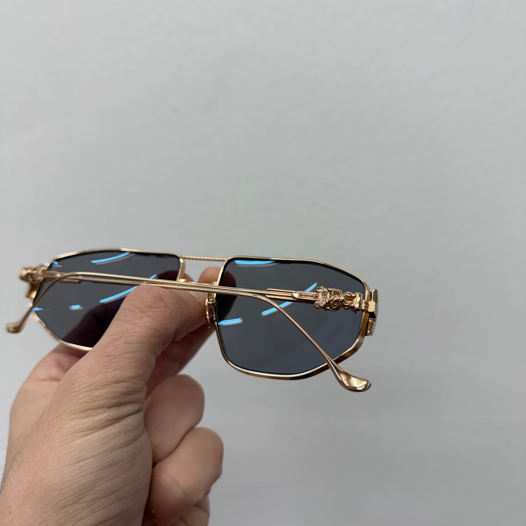 Chrome Hearts Pump Station Gold Sunglasses