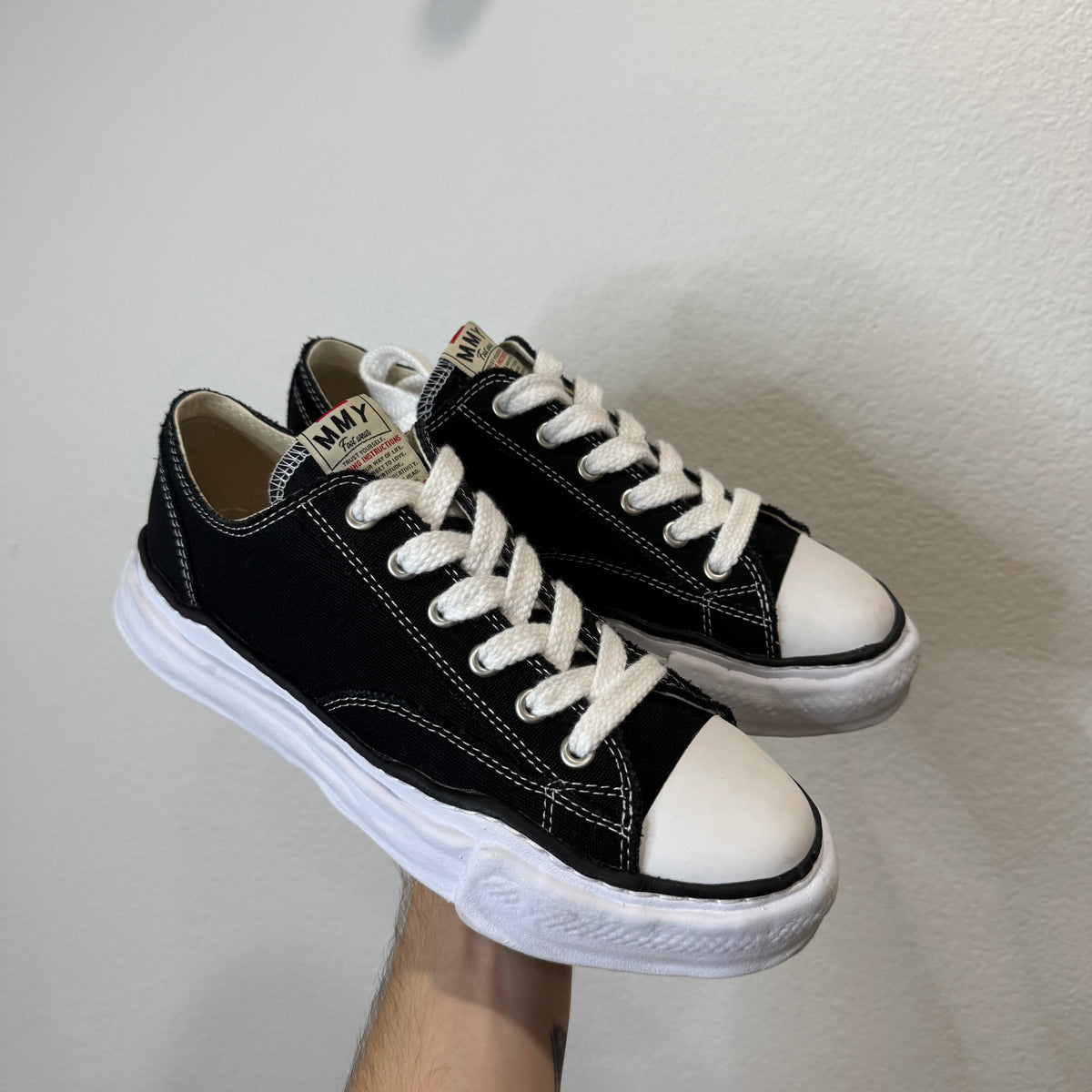 Maison Mihara Yasuhiro Black OG Sole Low Sneakers - Size 43