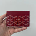 Goyard Red Monogram Saint Sulpice Cardholder