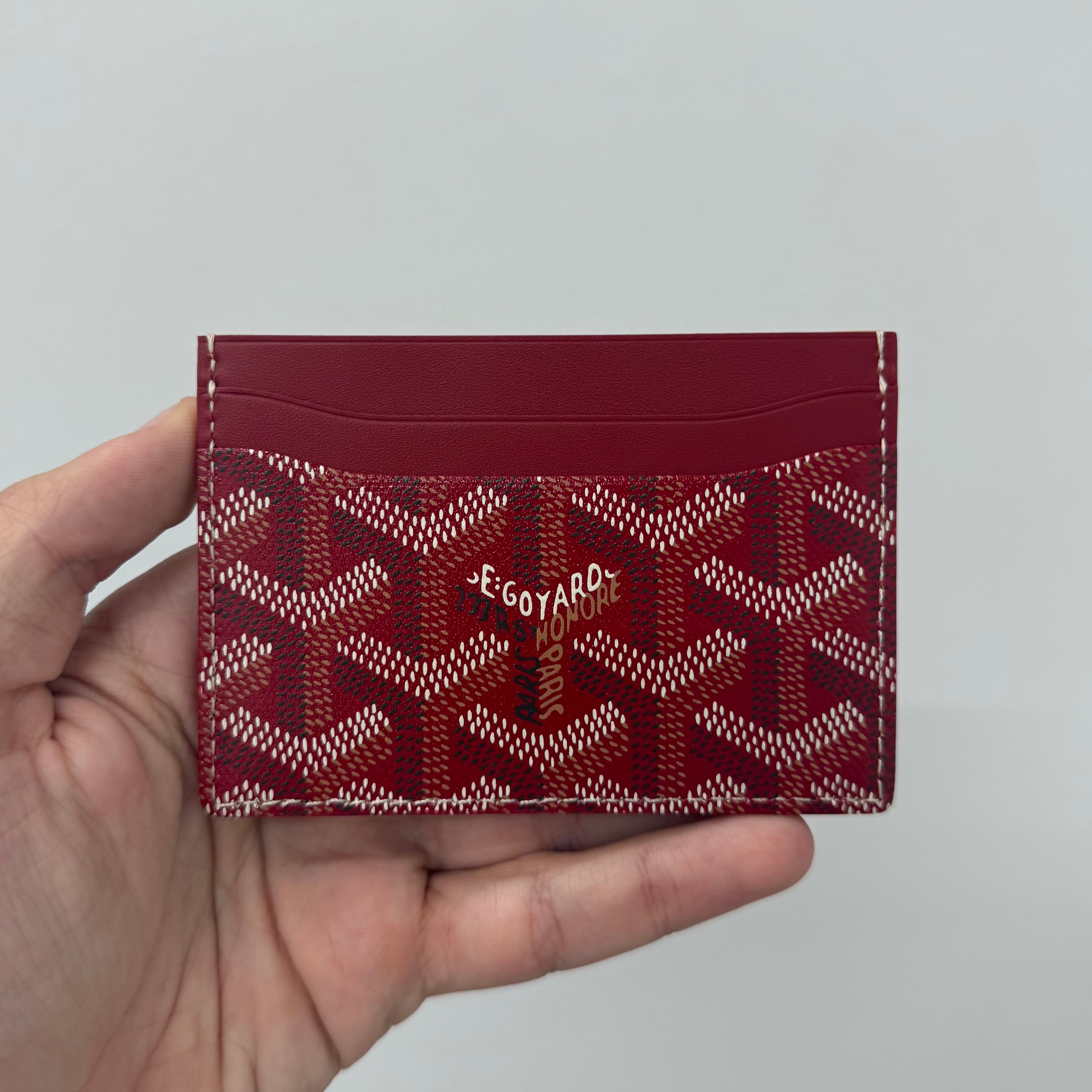 Goyard Red Monogram Saint Sulpice Cardholder